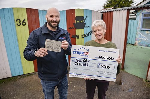 THE ARK CENTRE GETS A HELPING HAND FROM THE SCREWFIX FOUNDATION