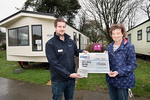 HOLIDAY HOMES TRUST GETS A HELPING HAND FROM THE SCREWFIX FOUNDATION