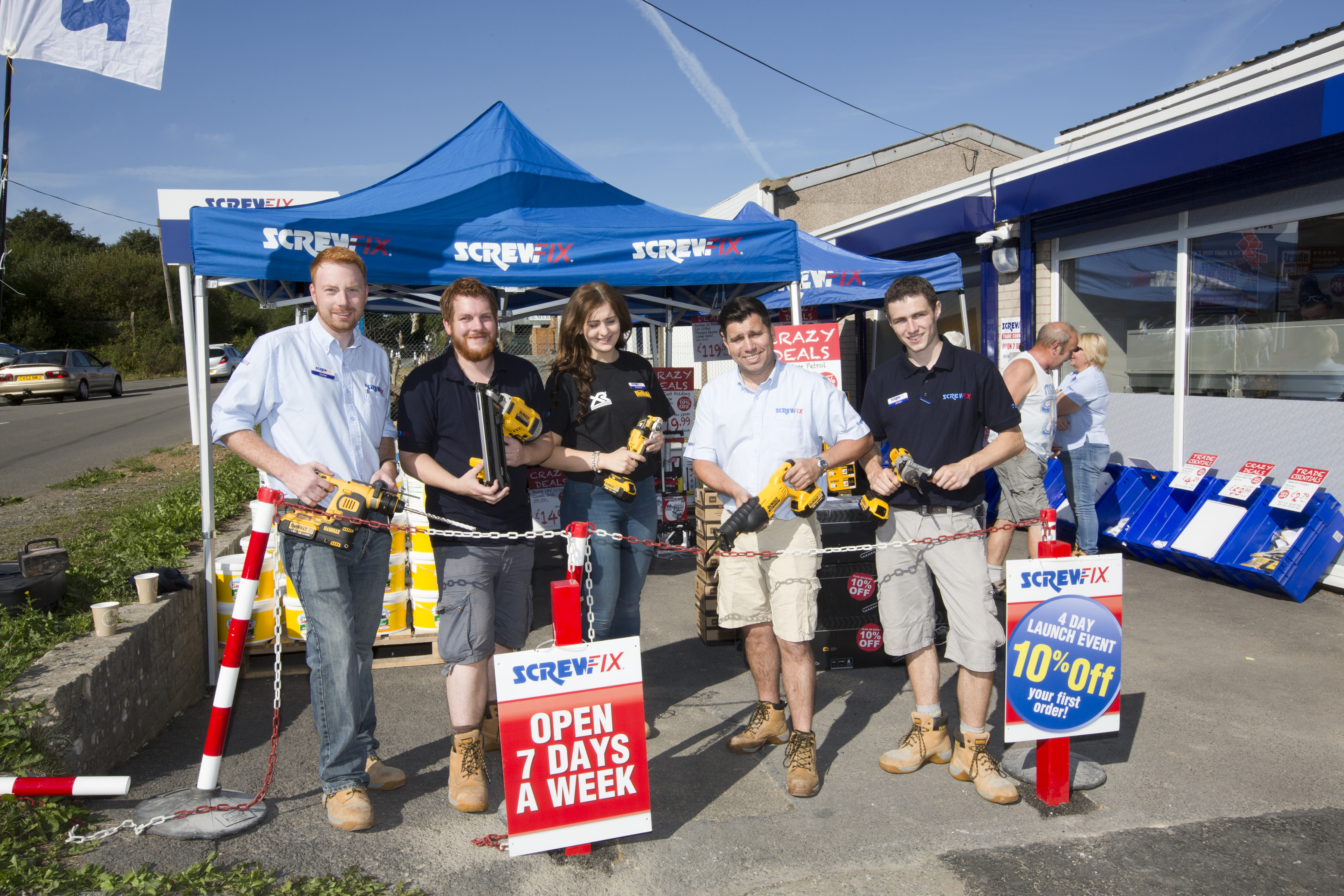Haverfordwest’s first Screwfix store is declared a runaway success