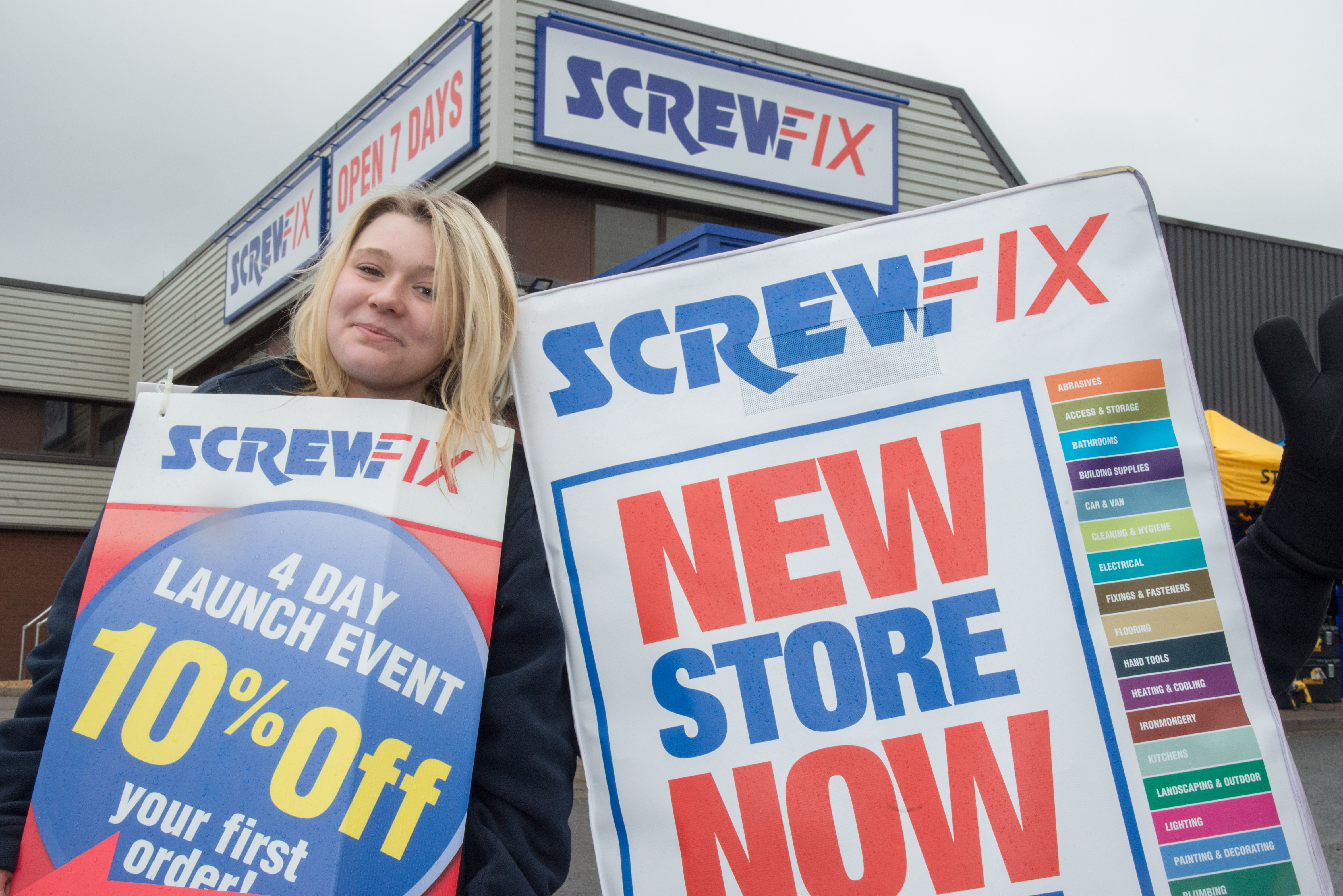 Rugby’s first Screwfix store is declared a runaway success