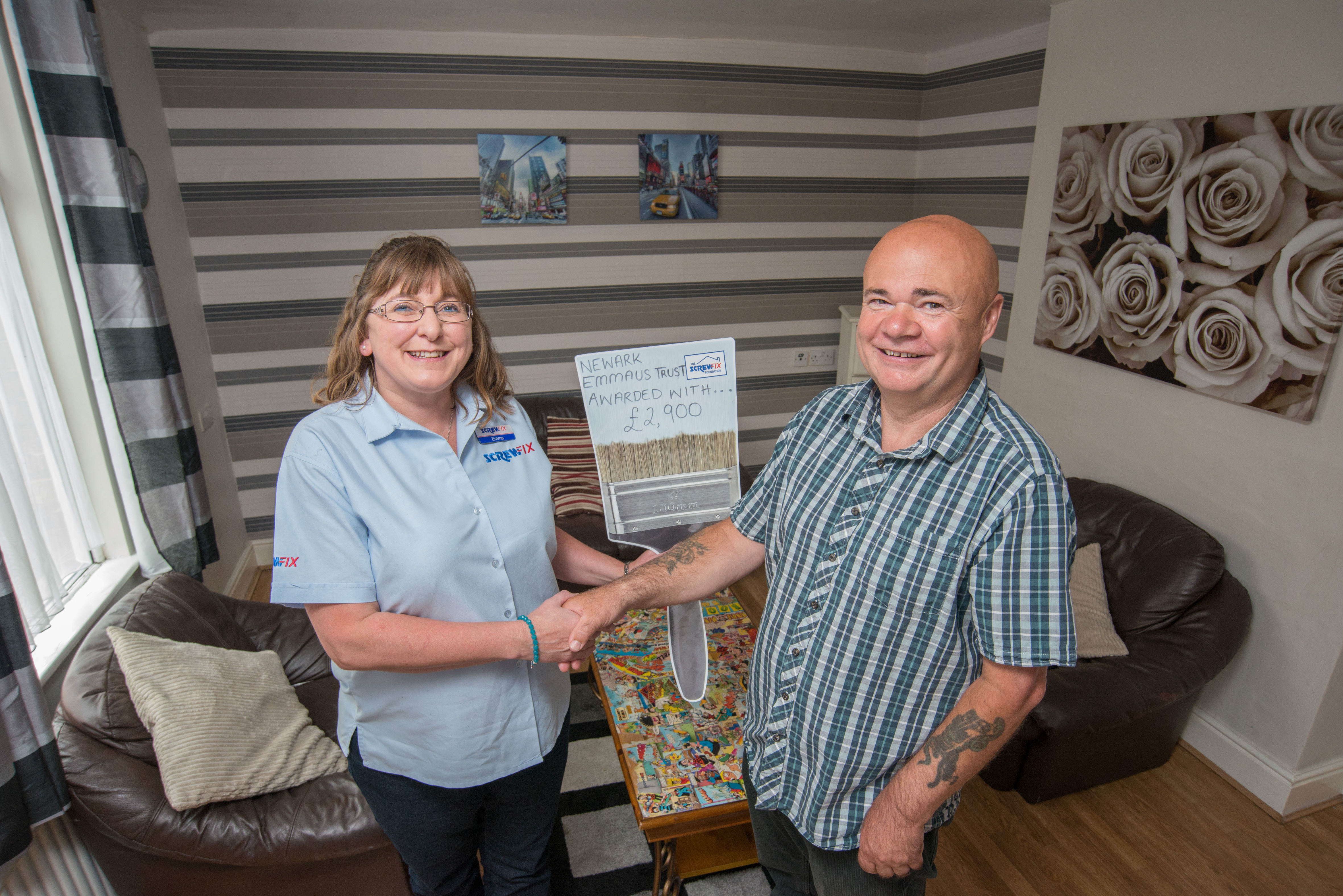Newark based charity gets a helping hand from the Screwfix Foundation