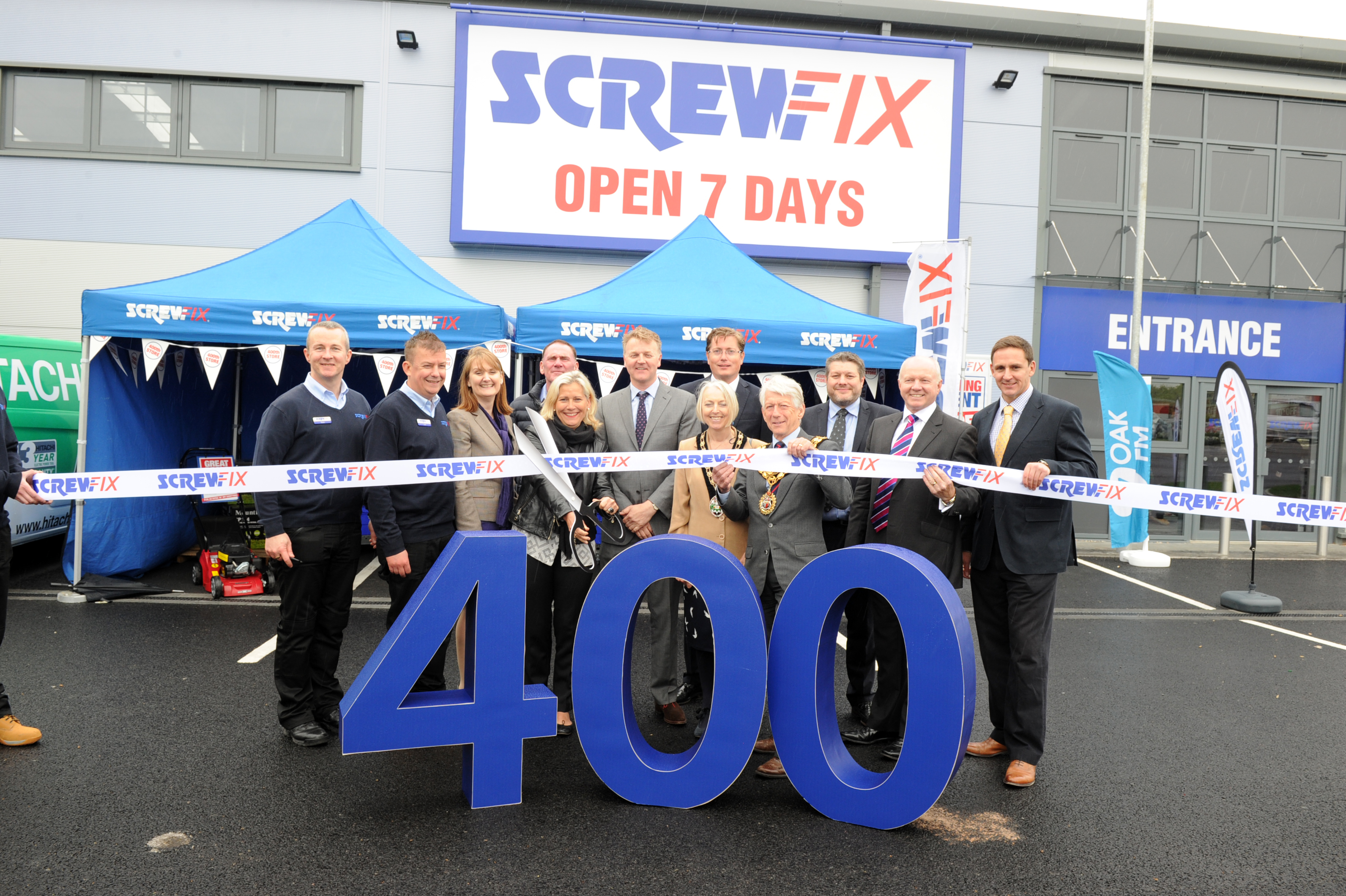 Screwfix opens milestone 400th store in Hinckley