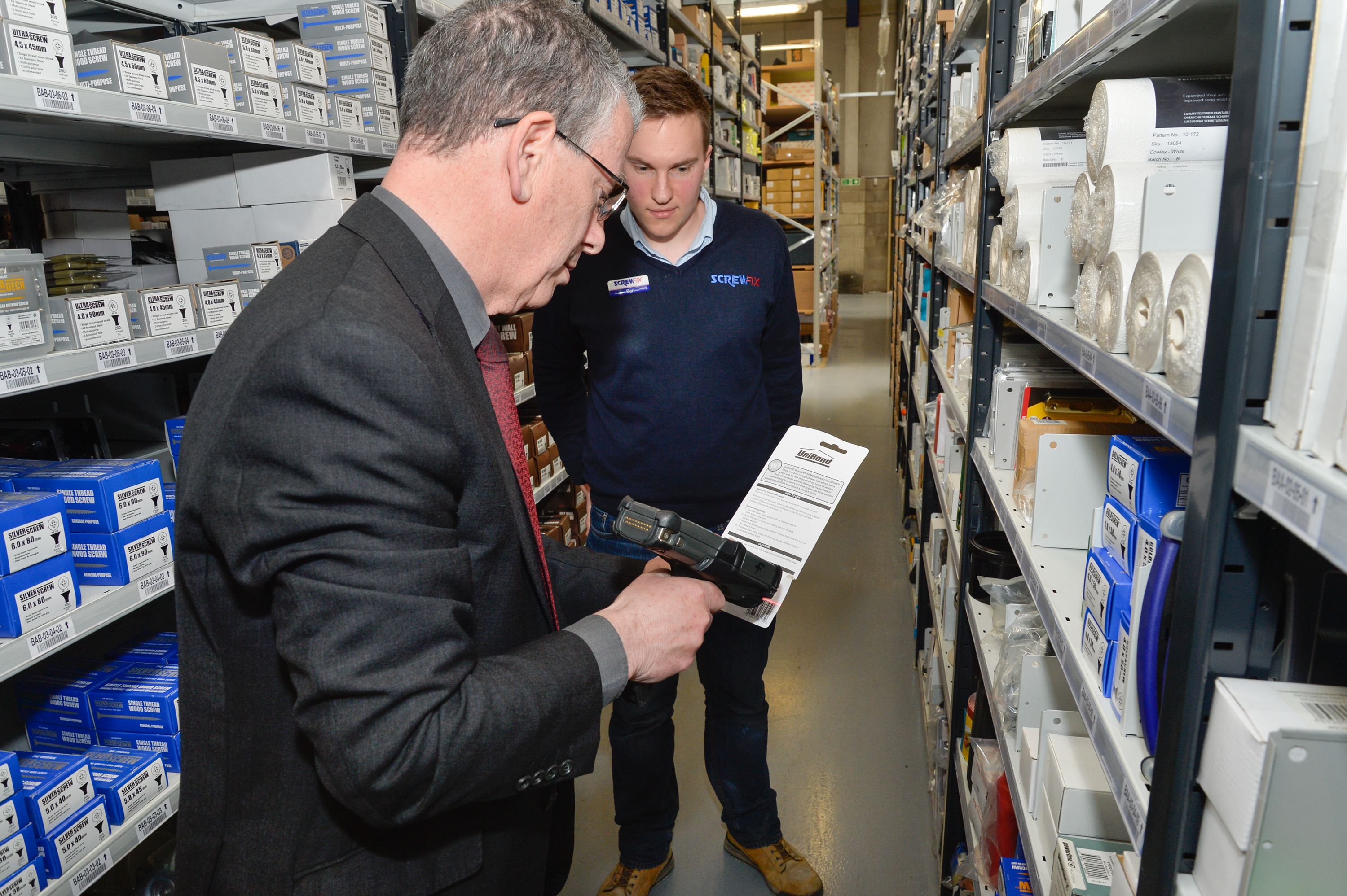 Parliamentary candidate, Mike Thornton visits local Screwfix