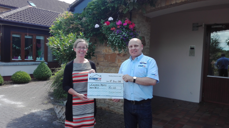 Fremington based charity gets a helping hand from the Screwfix Foundation
