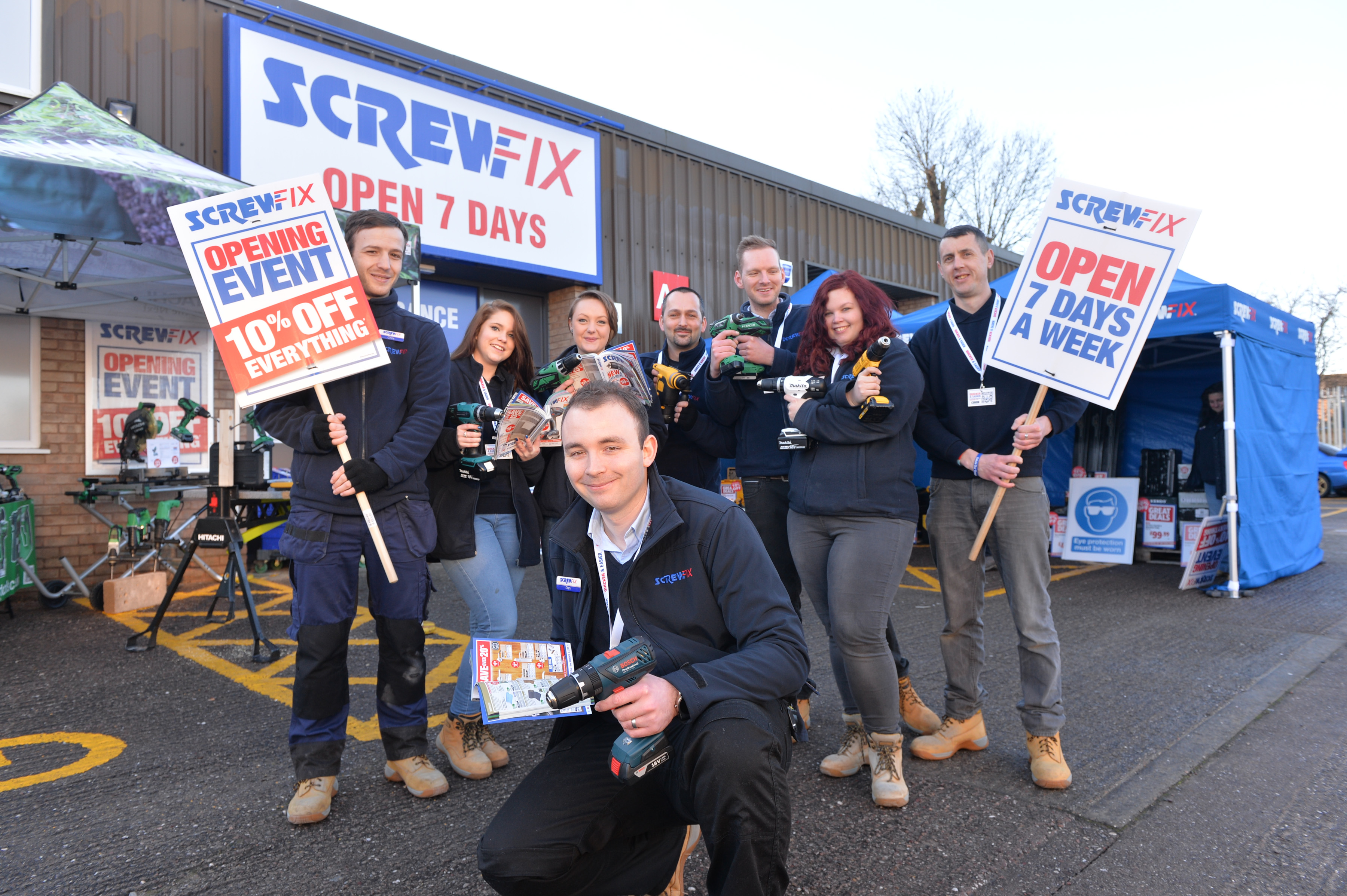 Rugeley’s first Screwfix store is declared a runaway success