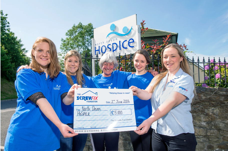 Barnstaple based charity gets a helping hand from the Screwfix Foundation