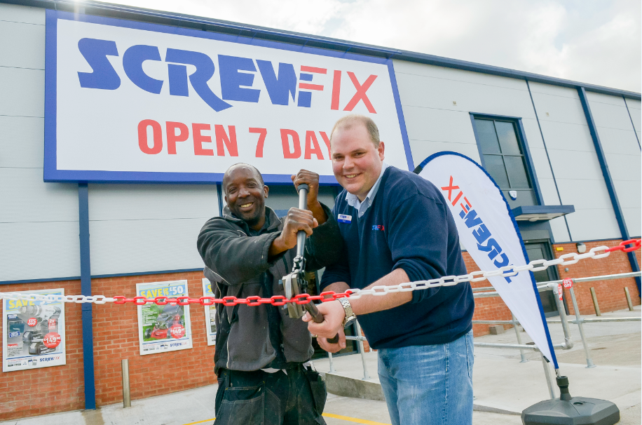 Nottingham’s forth Screwfix store is declared a runaway success