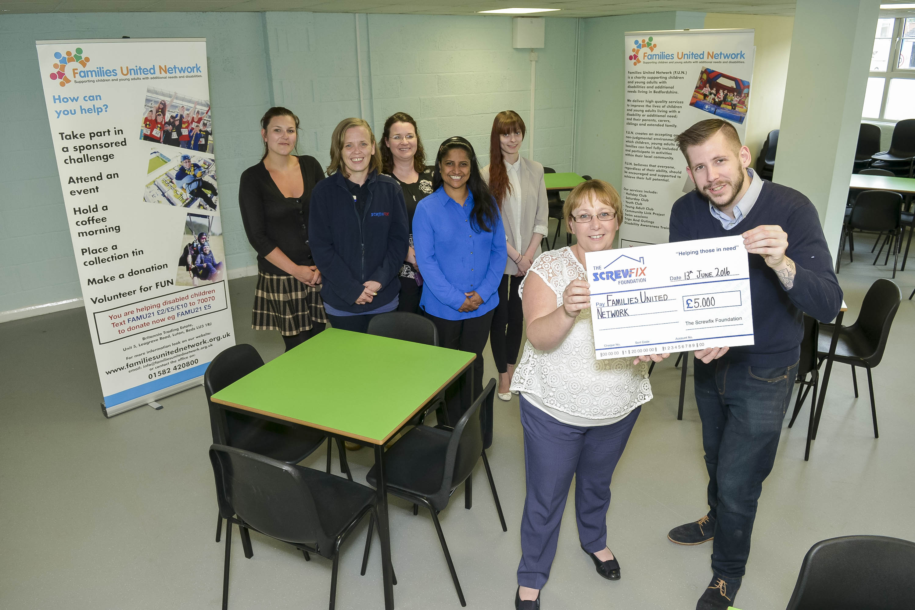 Luton based charity gets a helping hand from the Screwfix Foundation