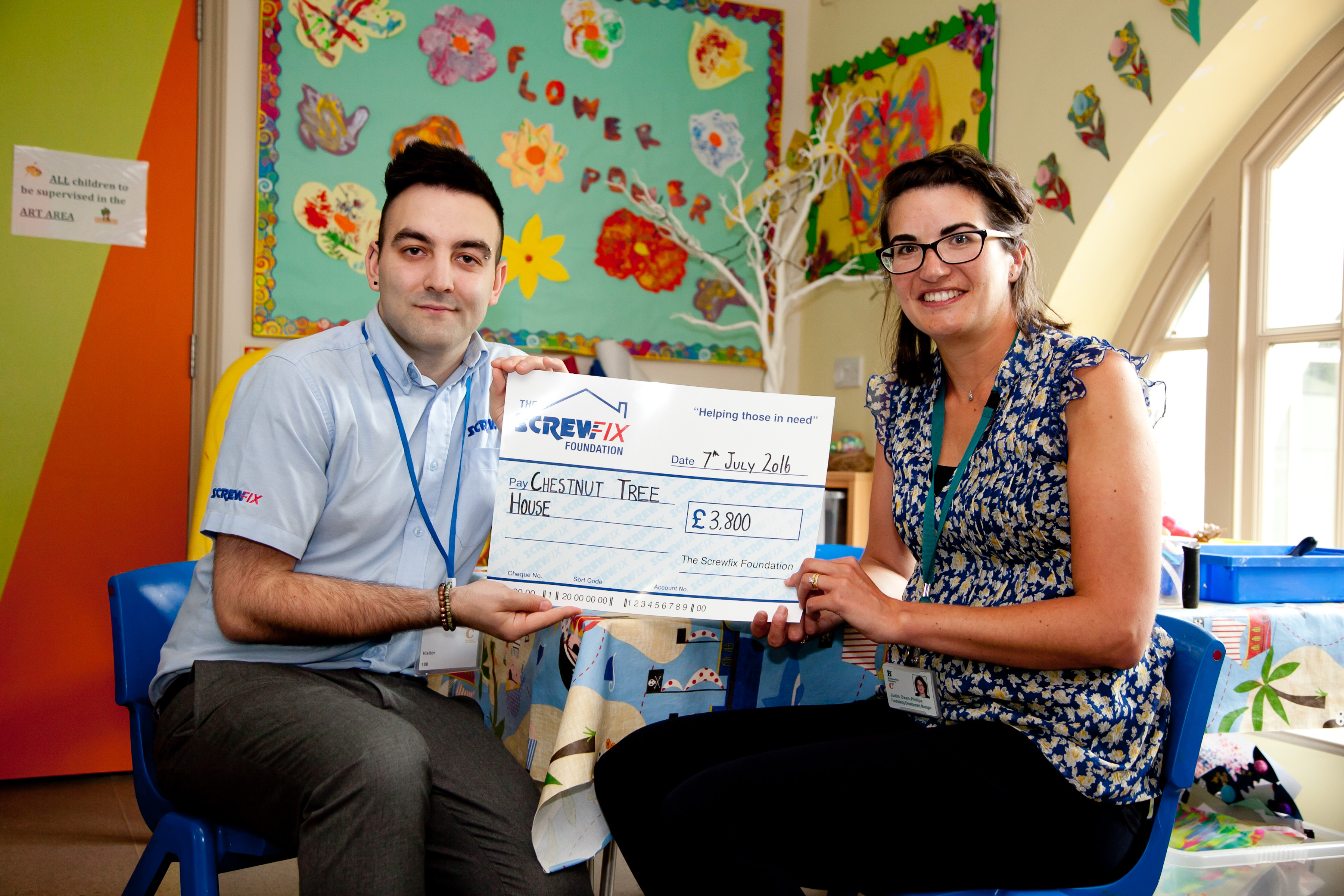 Sussex Children’s Hospice gets a helping hand from the Screwfix Foundation