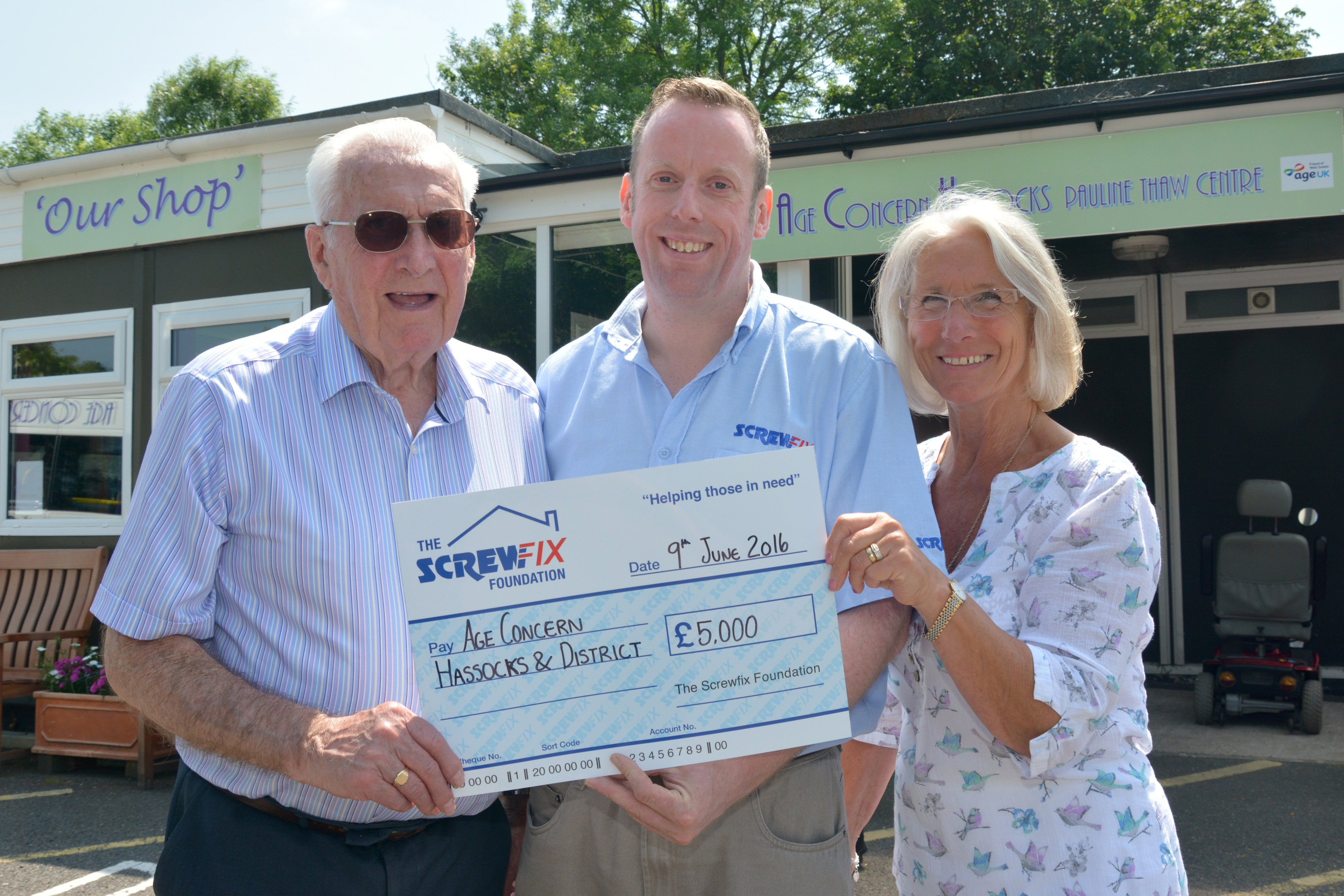 Hassocks based charity gets a helping hand from the Screwfix Foundation