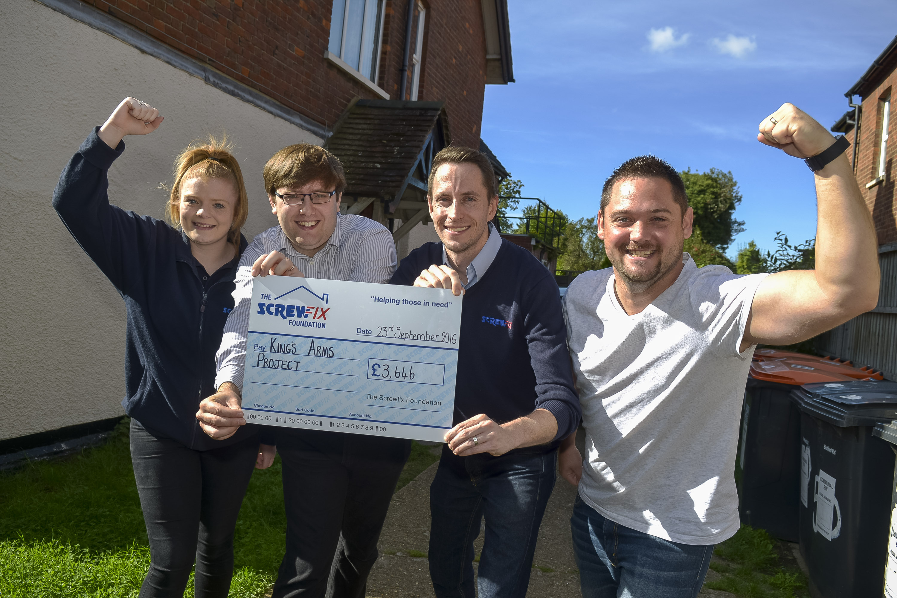 Bedford based charity gets a helping hand from the Screwfix Foundation
