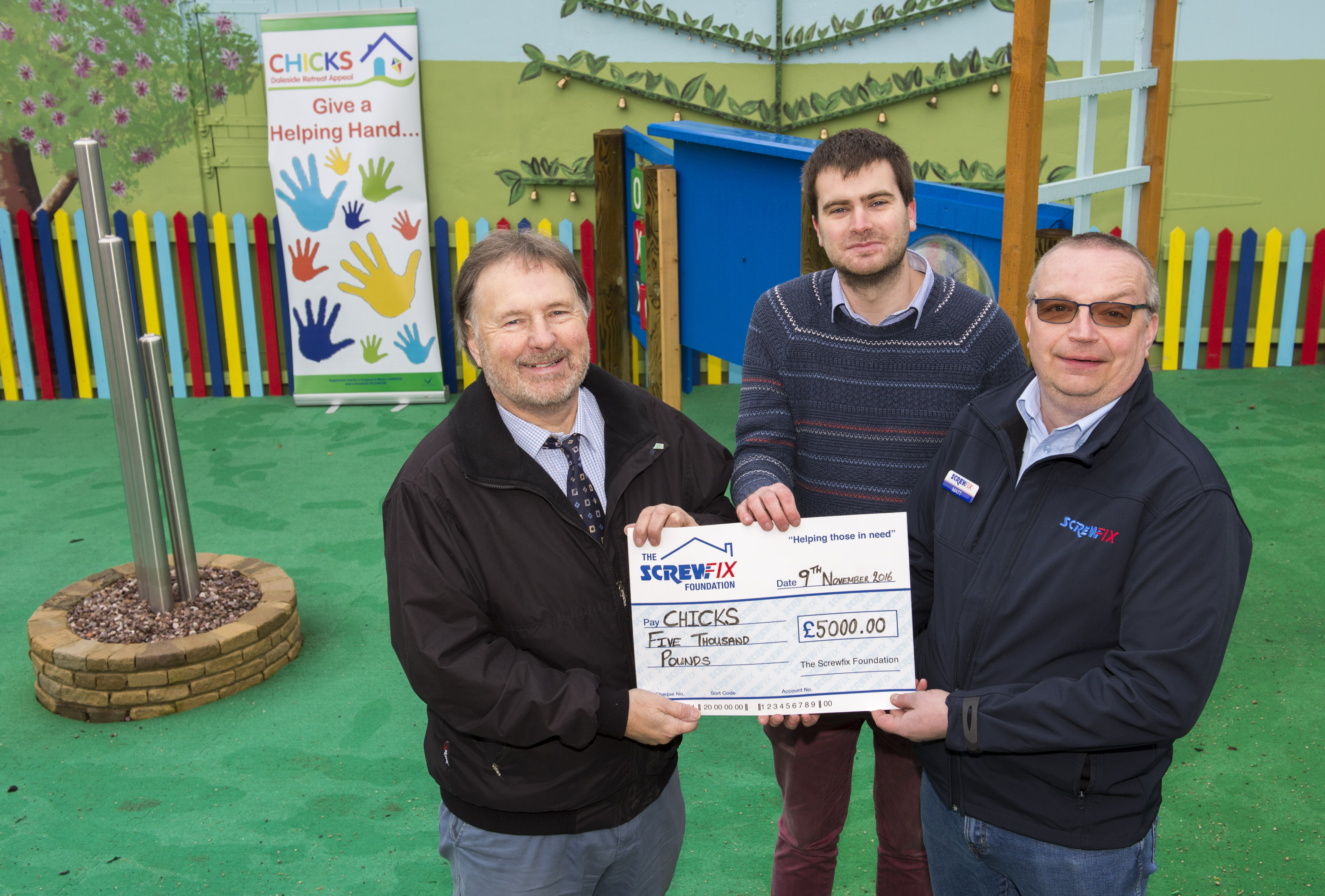 Ashbourne based charity gets a helping hand from The Screwfix Foundation