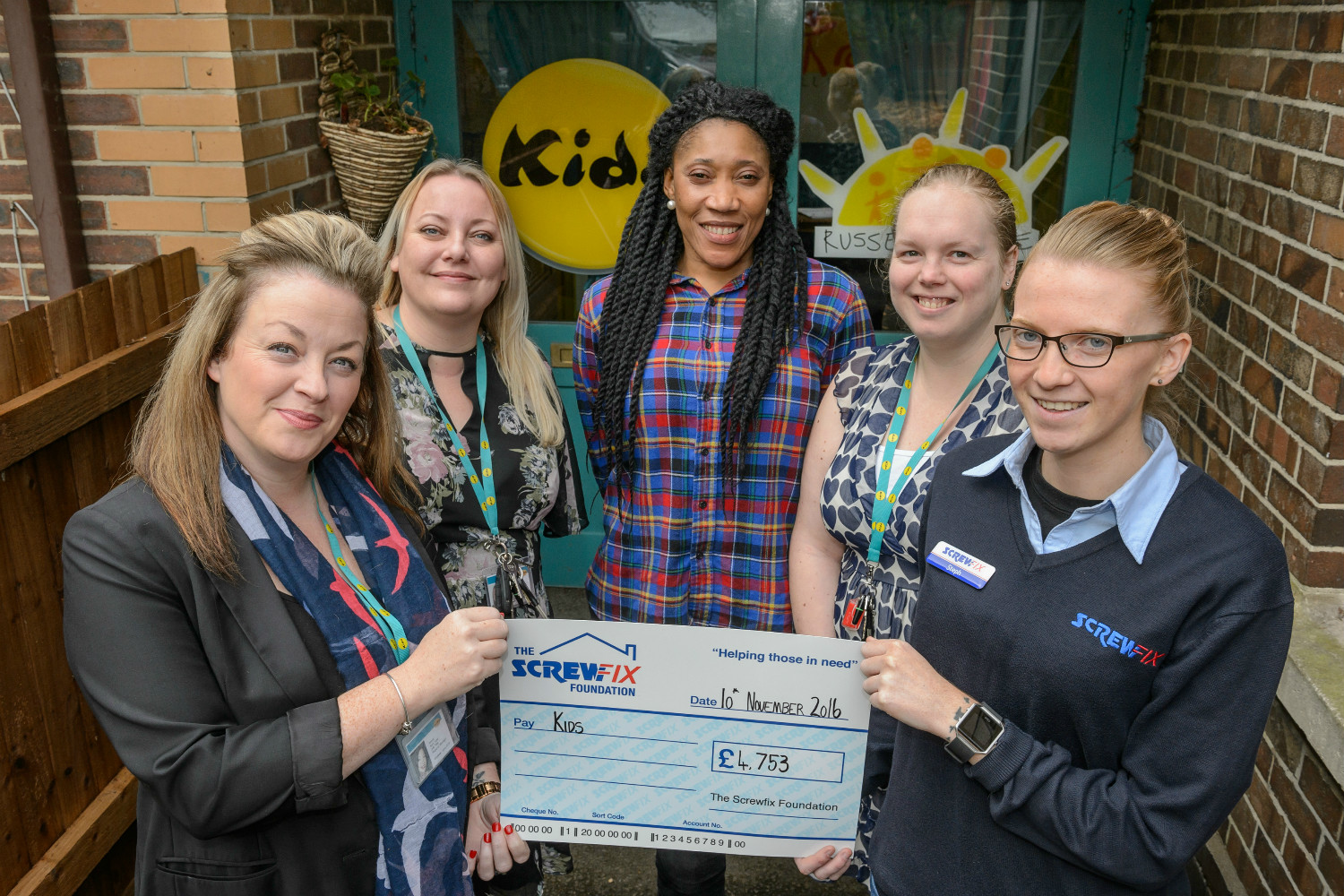 Almondsbury based charity gets a helping hand from The Screwfix Foundation