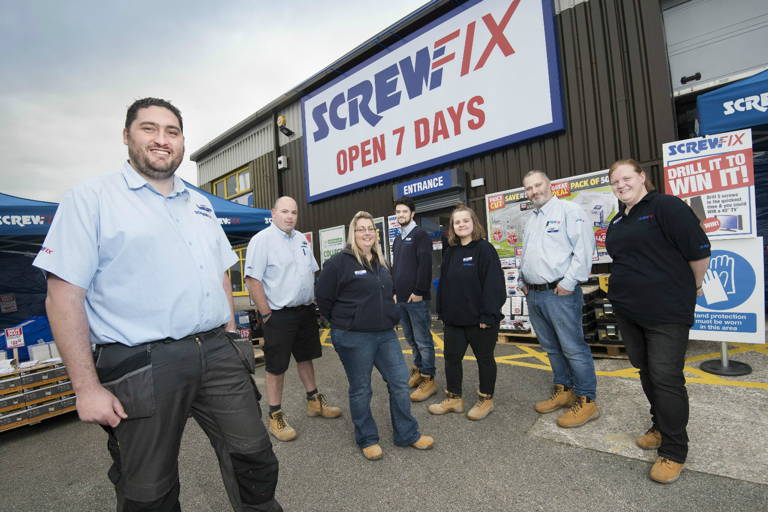 Truro celebrates new Screwfix store opening