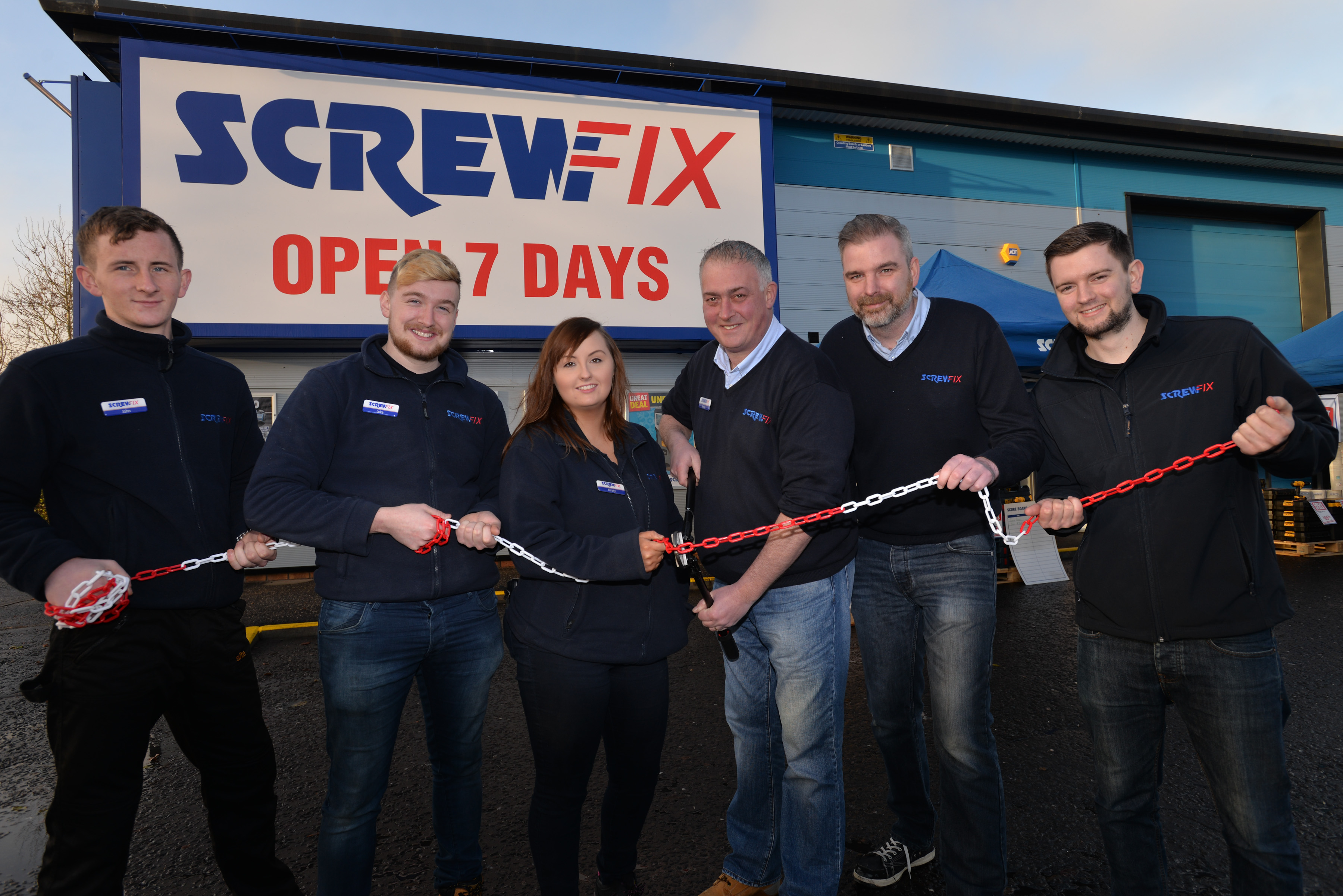 Screwfix welcomes hundreds of customers as new store in Newry opens