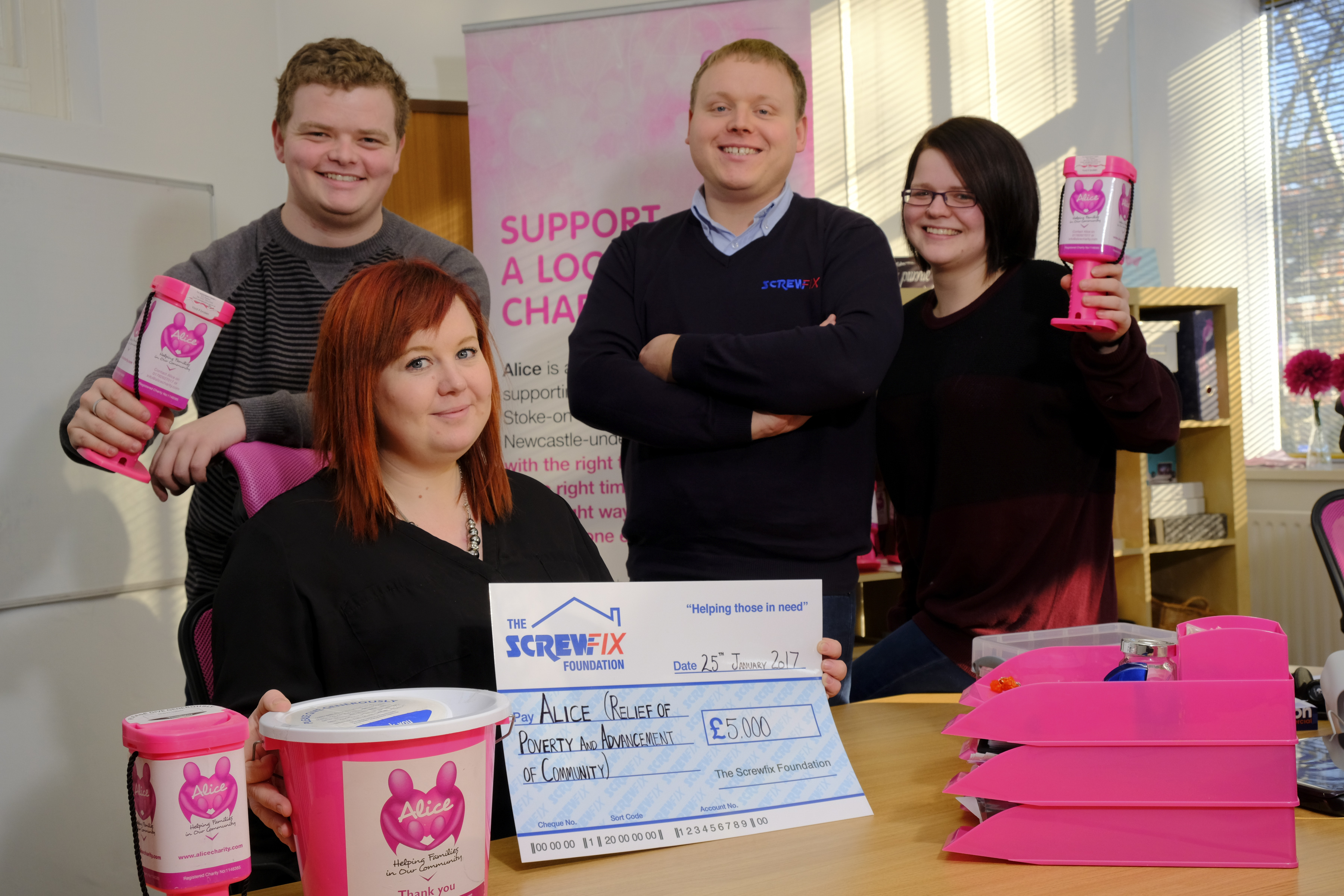 Newcastle based charity gets a helping hand from the Screwfix Foundation