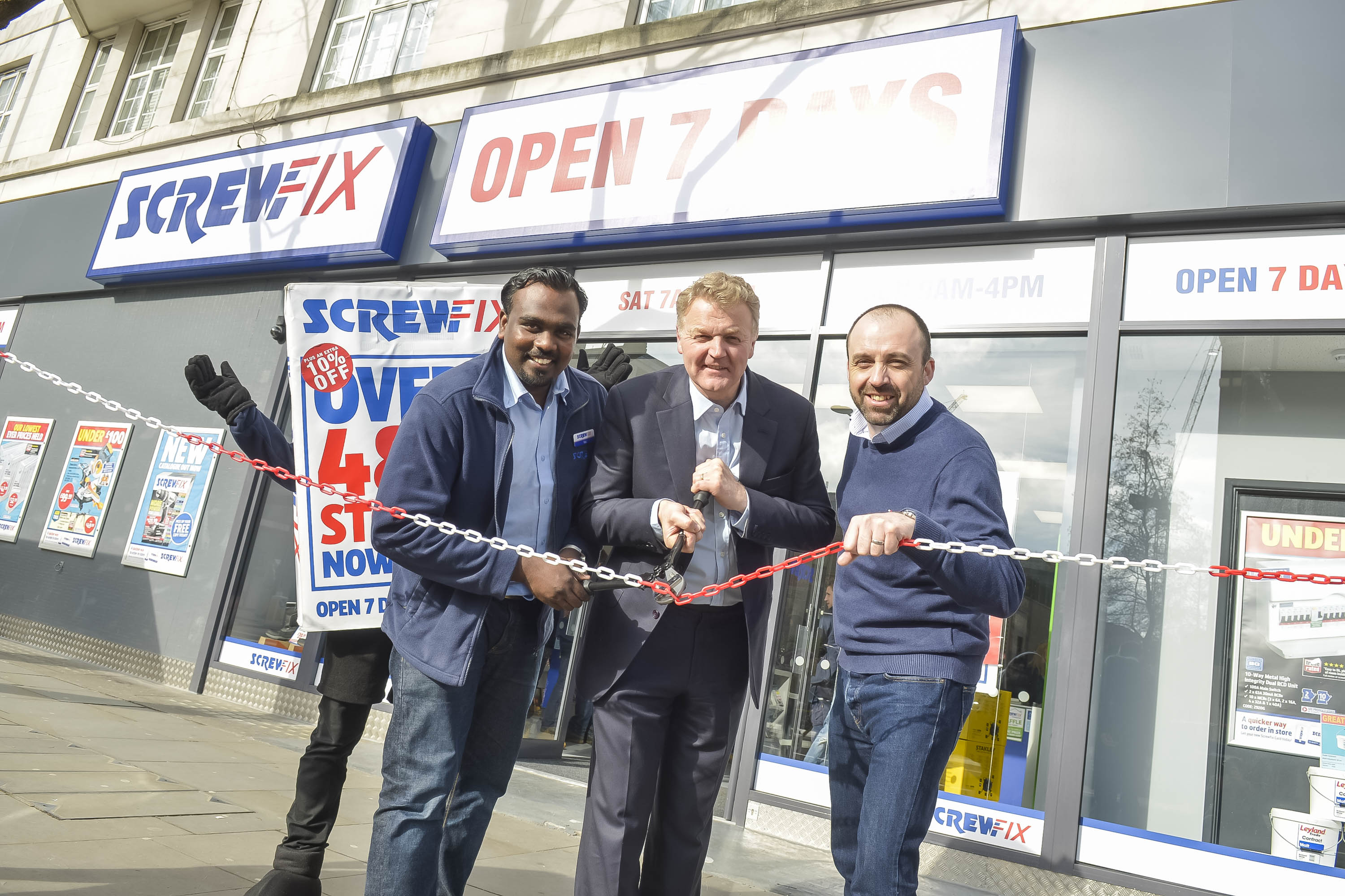 Kensington celebrates new Screwfix store opening