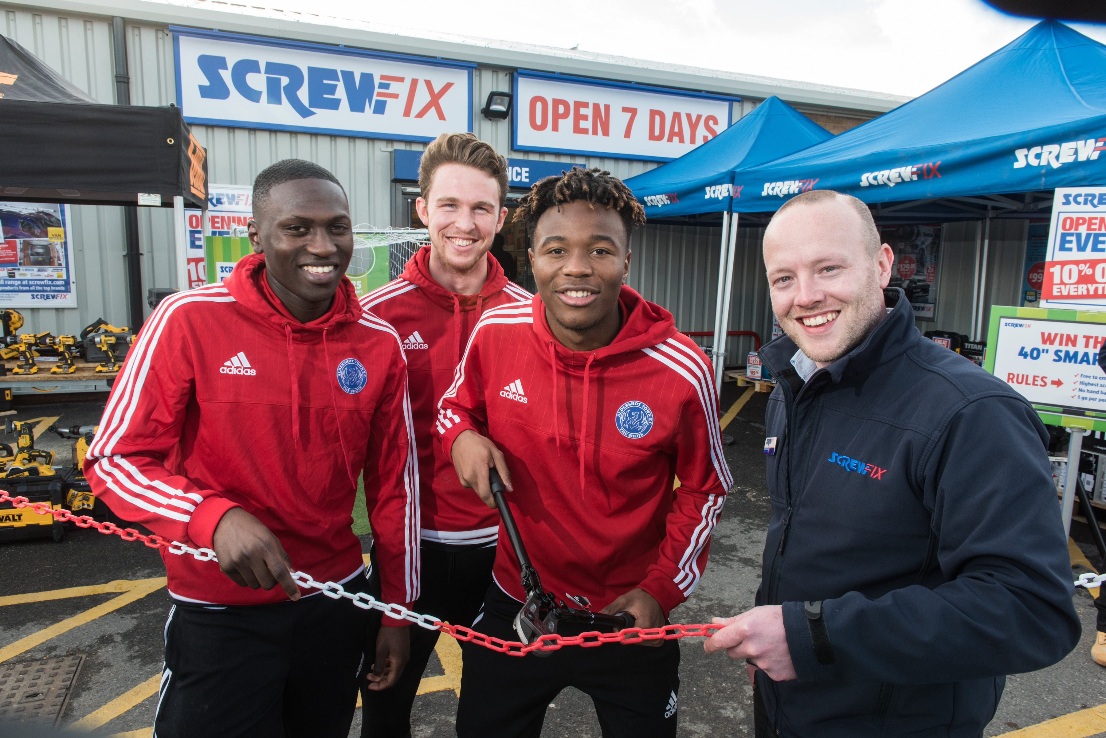 Aldershot celebrates new Screwfix store opening