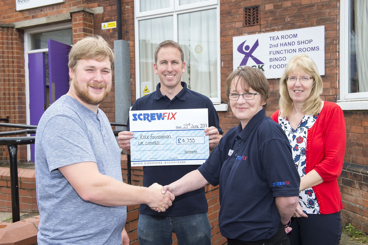 Rock Foundation UK gets a helping hand from the Screwfix Foundation