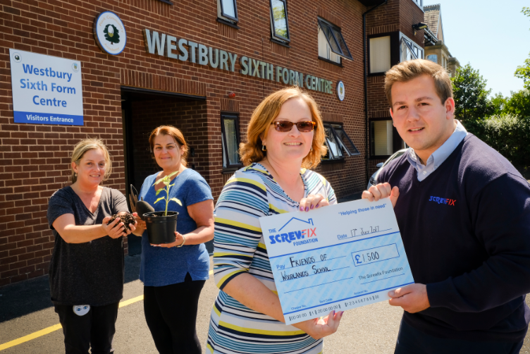 Westbury Sixth Form Receives Generous Donation from The Screwfix Foundation