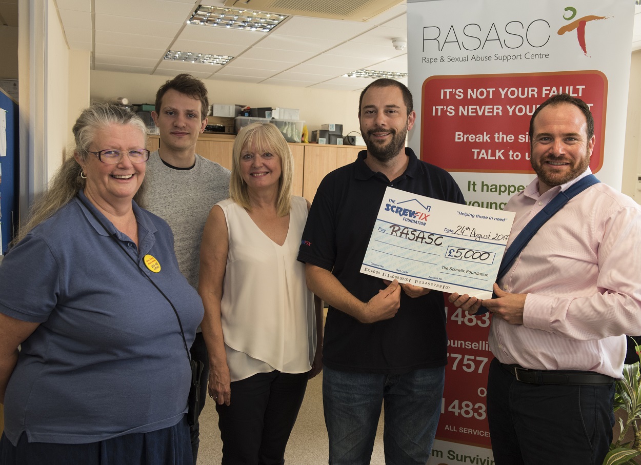 RASASC gets a helping hand from the Screwfix Foundation