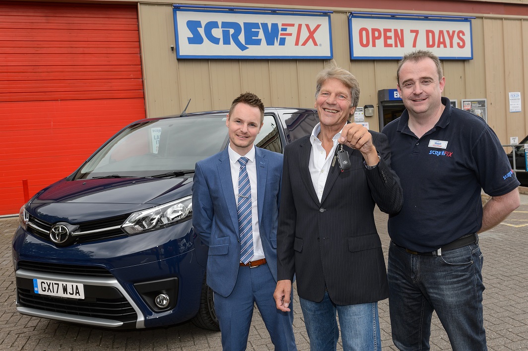 Local Electrician wins brand new Toyota PROACE worth £32,000