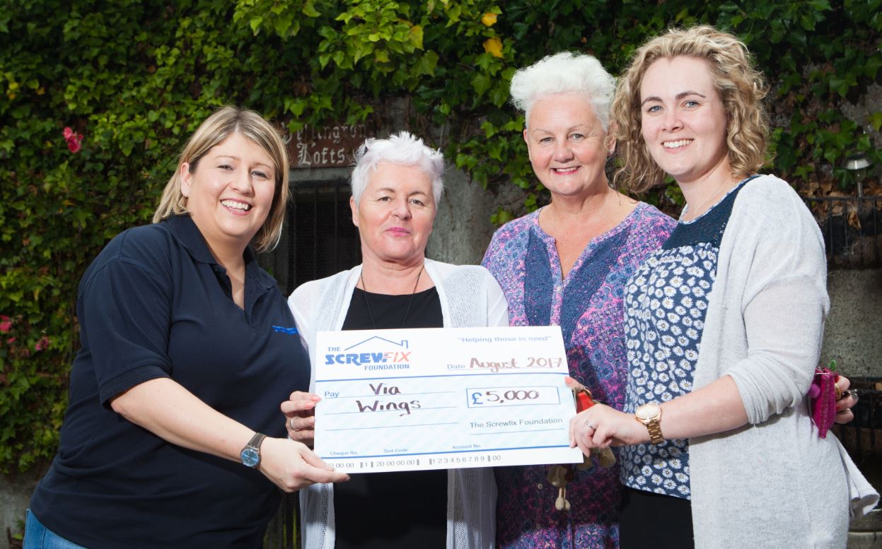 Via Wings gets a helping hand from The Screwfix Foundation