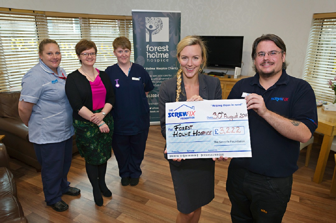Poole based charity gets a helping hand from the Screwfix Foundation
