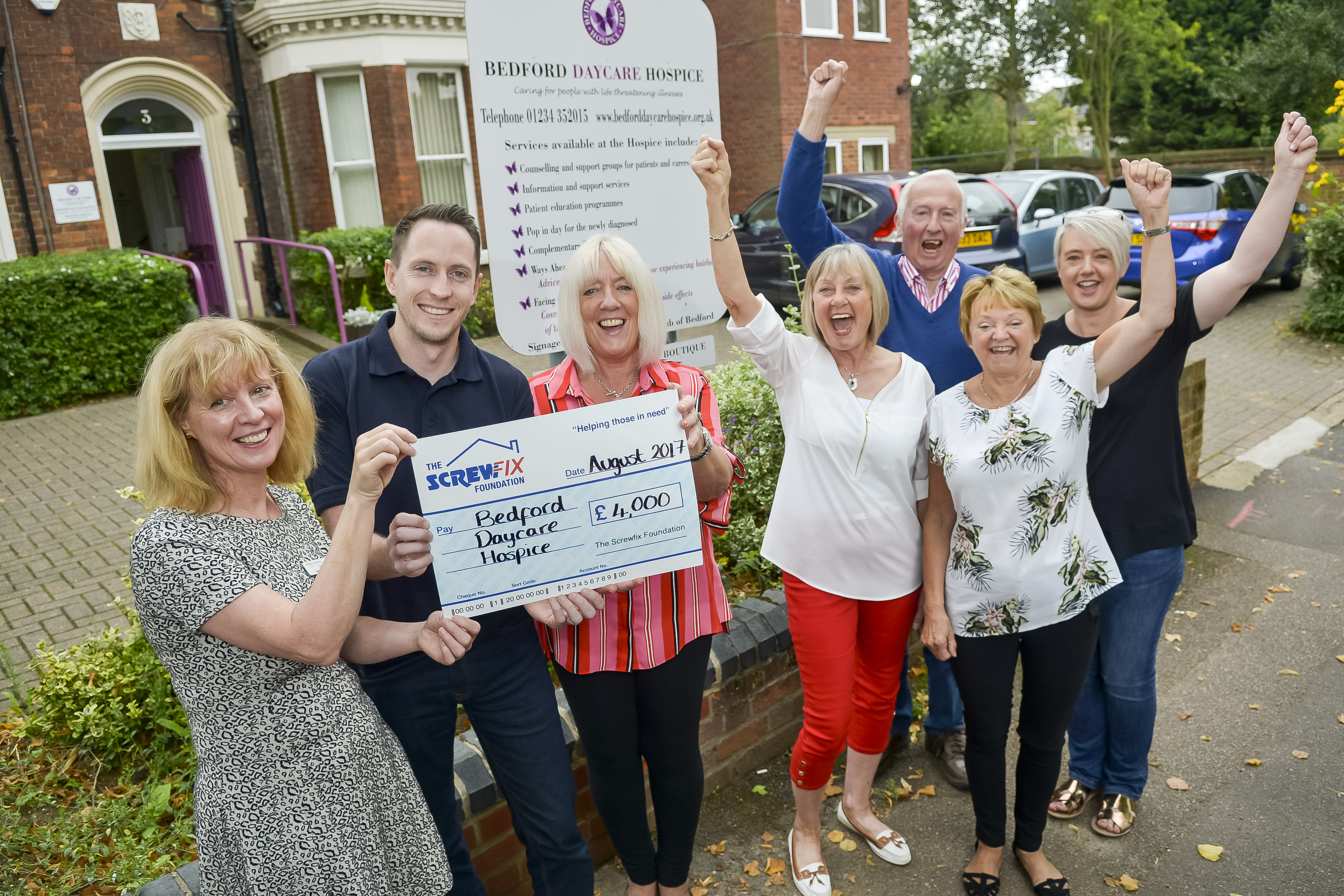 The Screwfix Foundation supports Bedford Daycare Hospice
