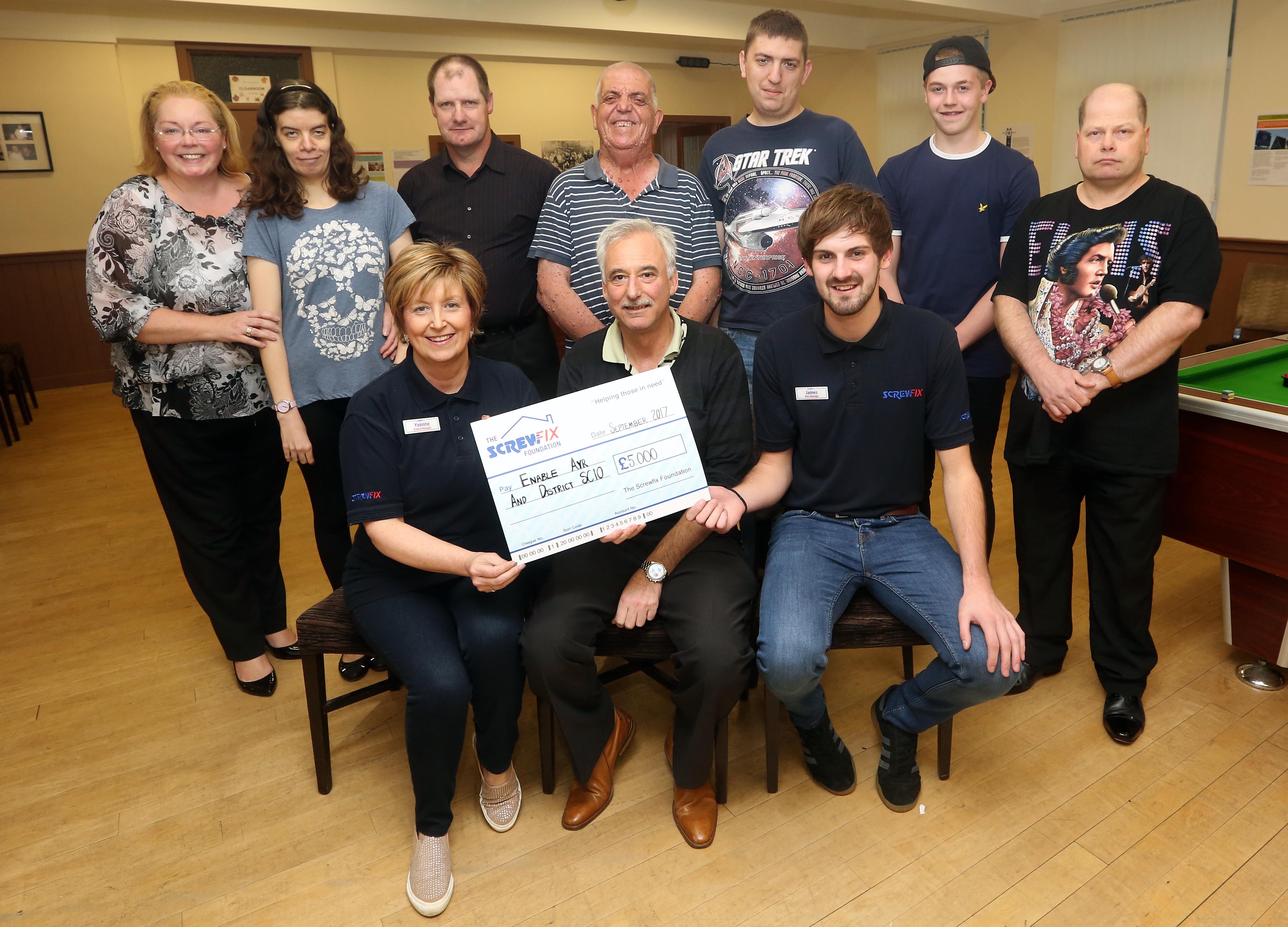 Ayr Based Charity Gets A Helping Hand From The Screwfix Foundation