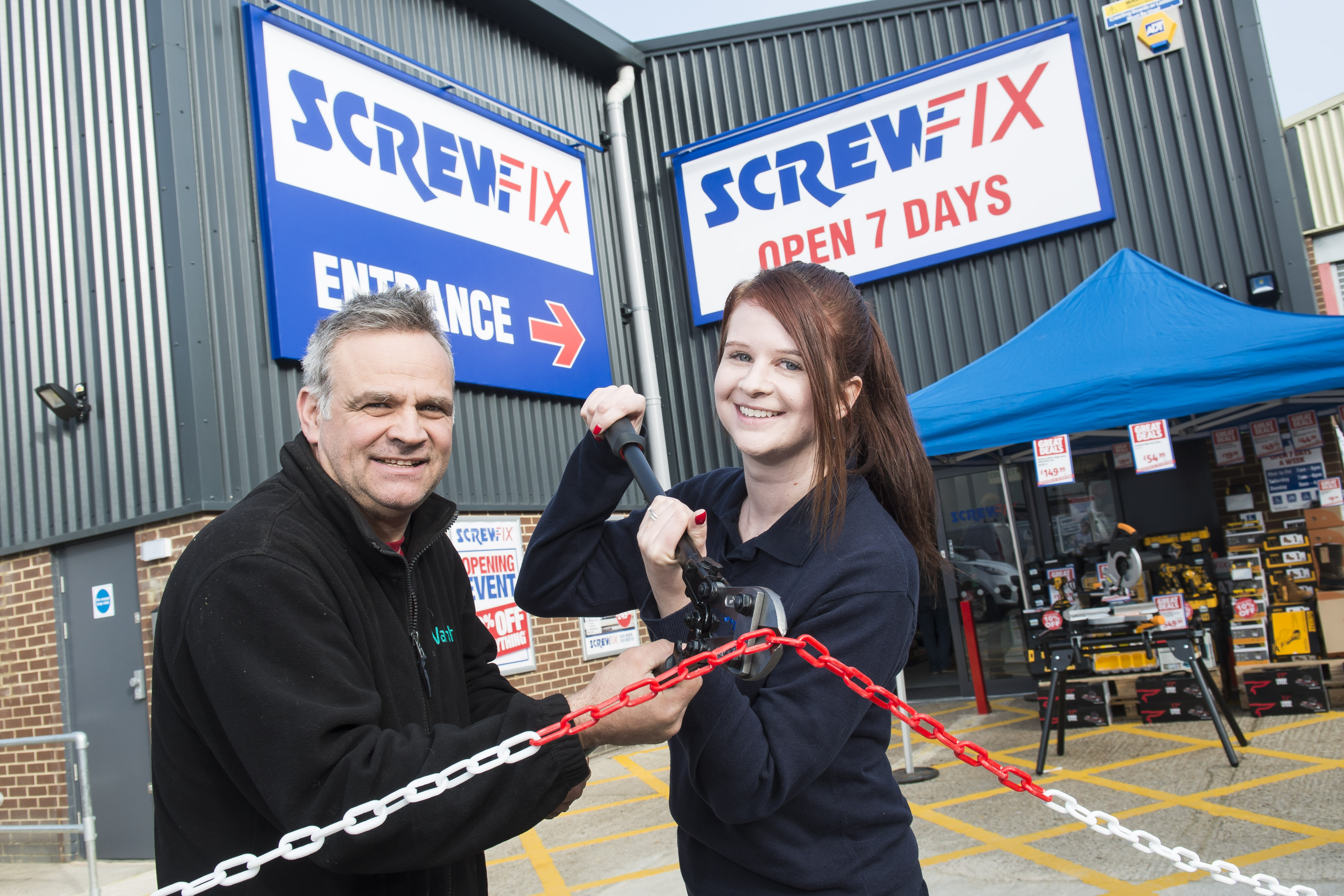 Screwfix opens its doors in Leatherhead