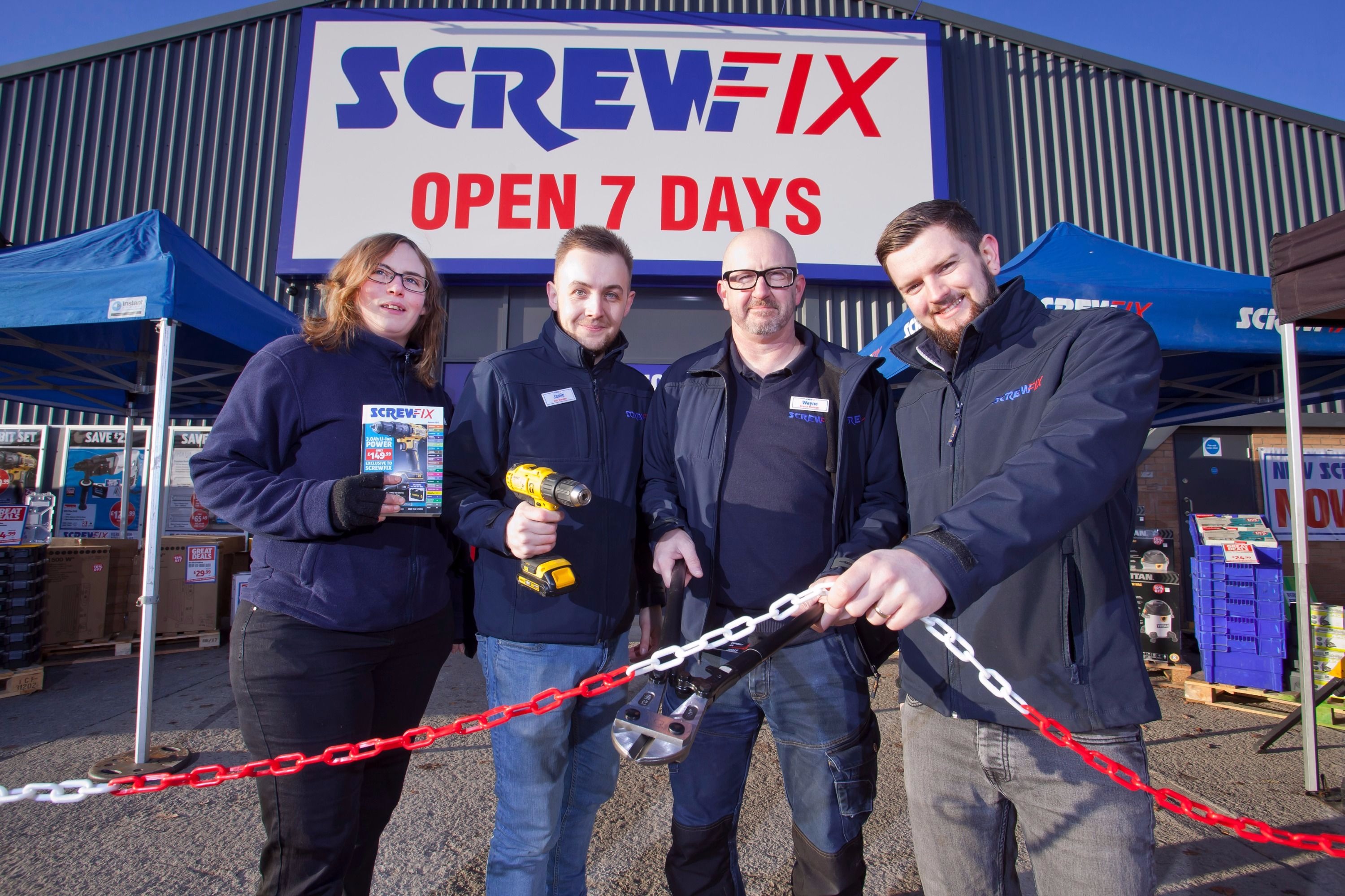 Catterick Garrison celebrates new Screwfix store opening