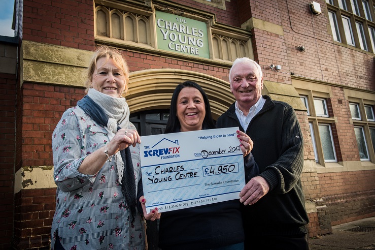 Charles Young Centre receives generous donation from the Screwfix Foundation