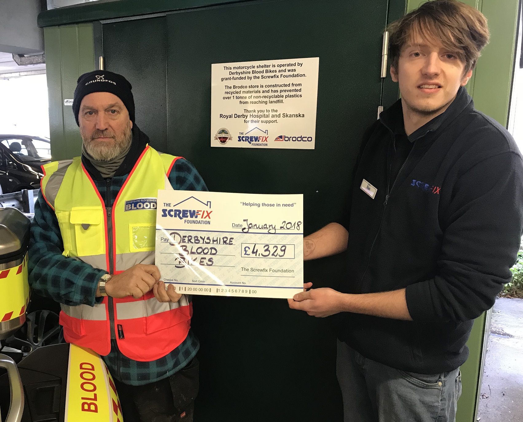 Derbyshire based charity gets a helping hand from the Screwfix Foundation