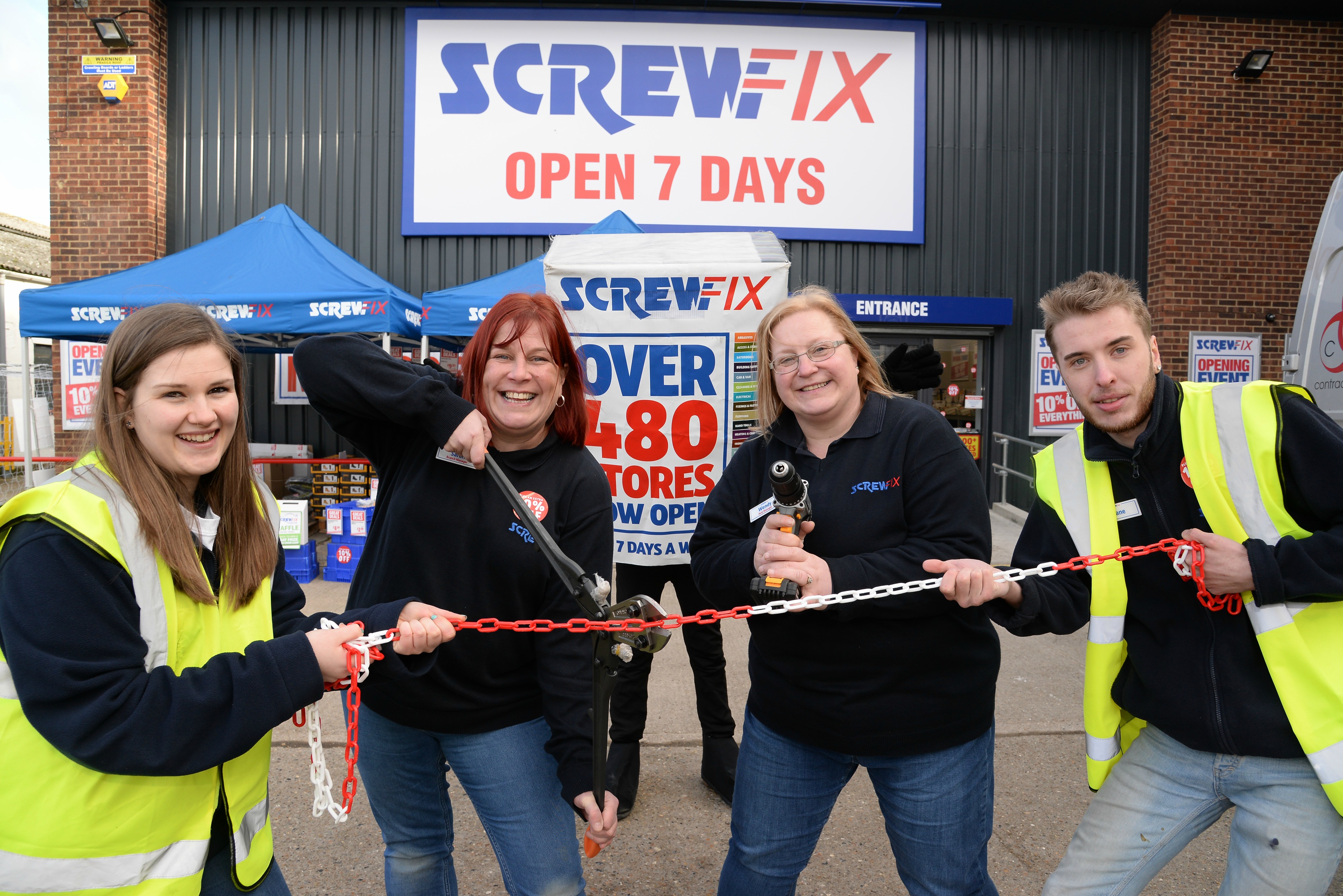 Epping celebrates new Screwfix store opening