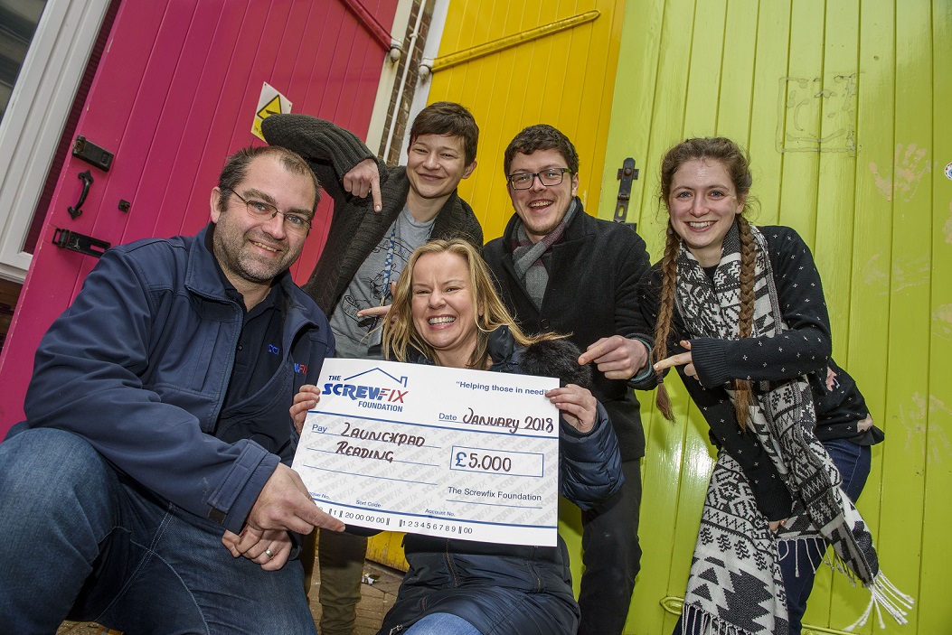 Launchpad Reading receives generous donation from the Screwfix Foundation