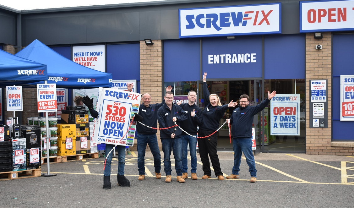 Glasgow’s sixth Screwfix store is declared a runaway success