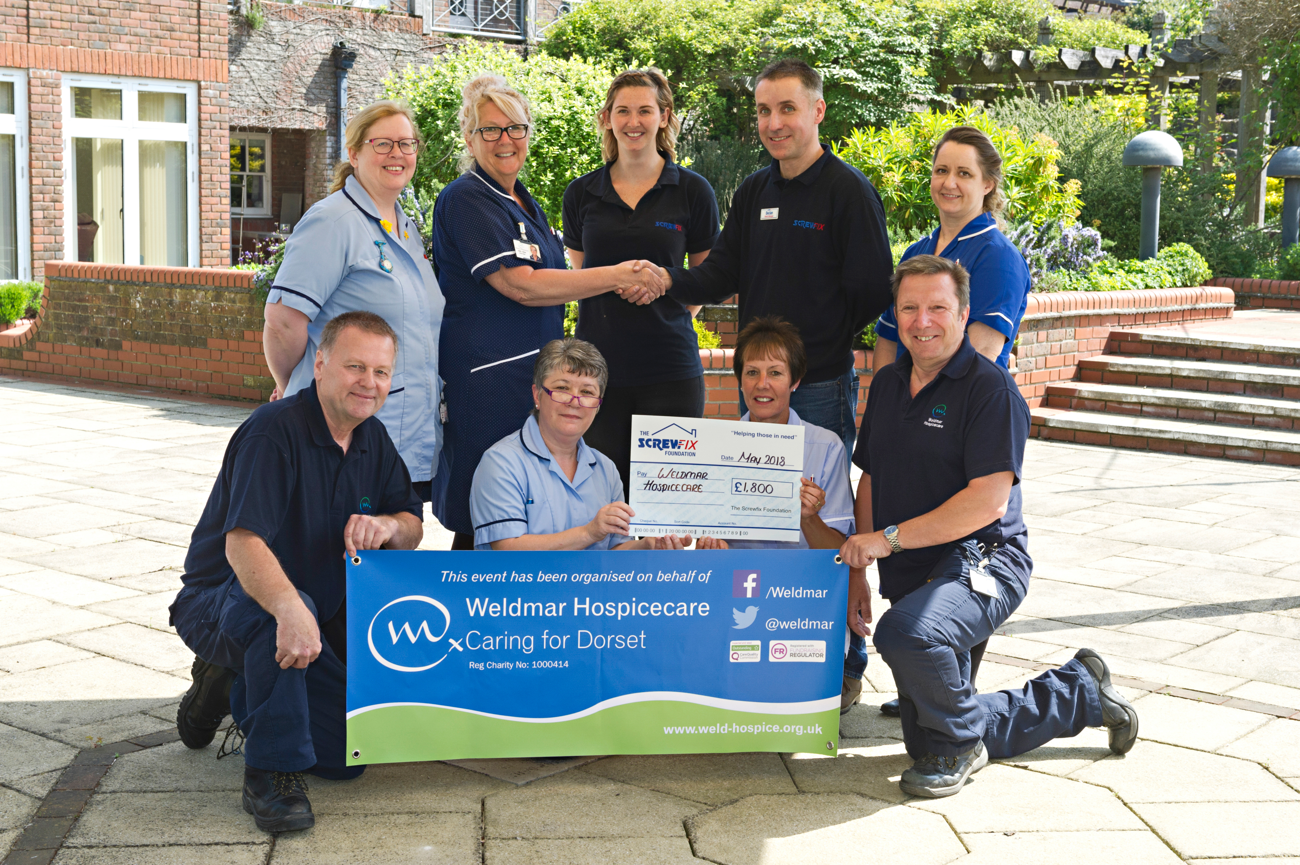 Weldmar Hospicecare gets a helping hand from the Screwfix Foundation