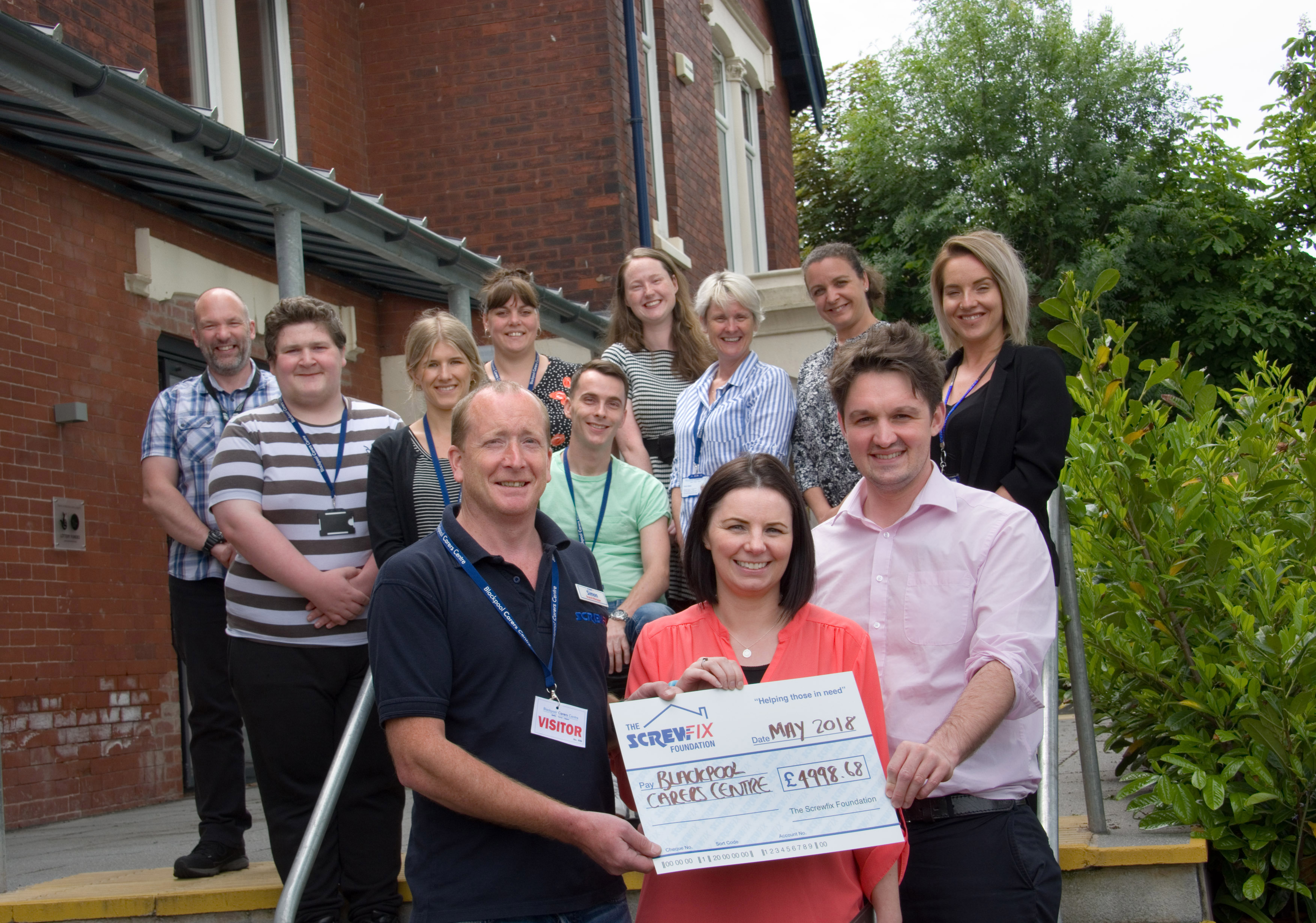 Blackpool Carers Charity gets a helping hand from the Screwfix Foundation