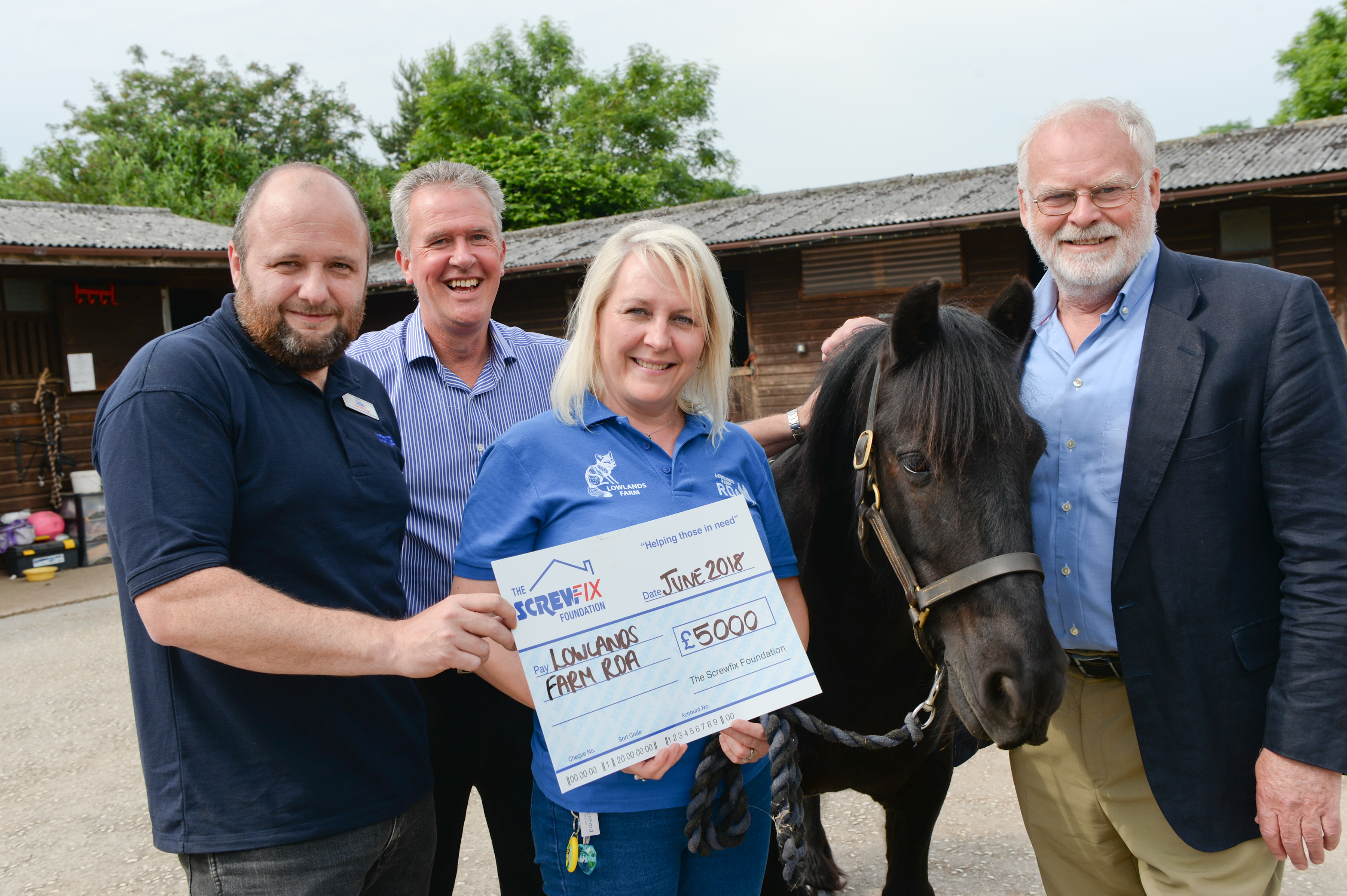 Lowlands Farm RDA gets a helping hand from the Screwfix Foundation
