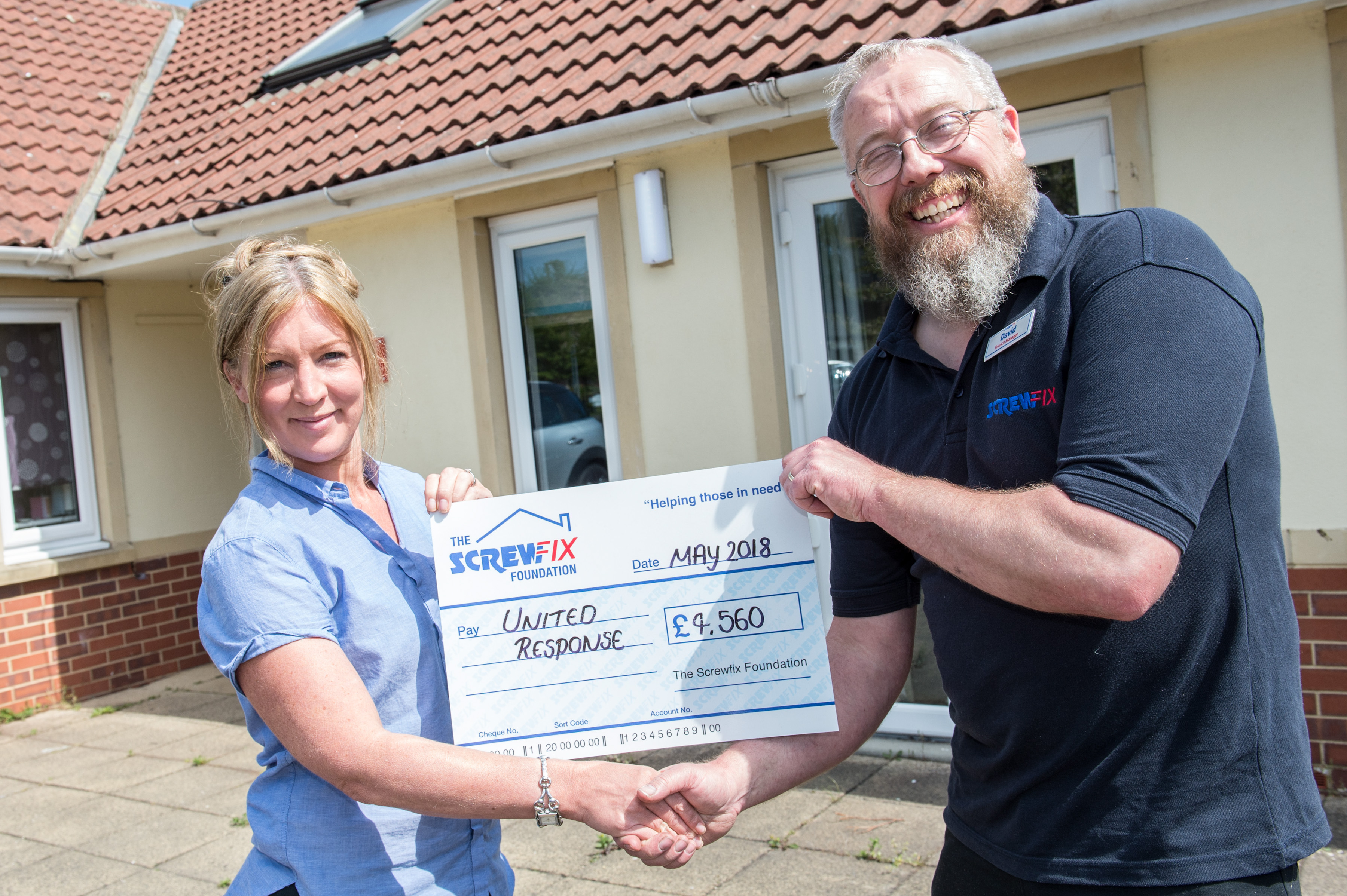 The charity United Response gets a helping hand from the Screwfix Foundation