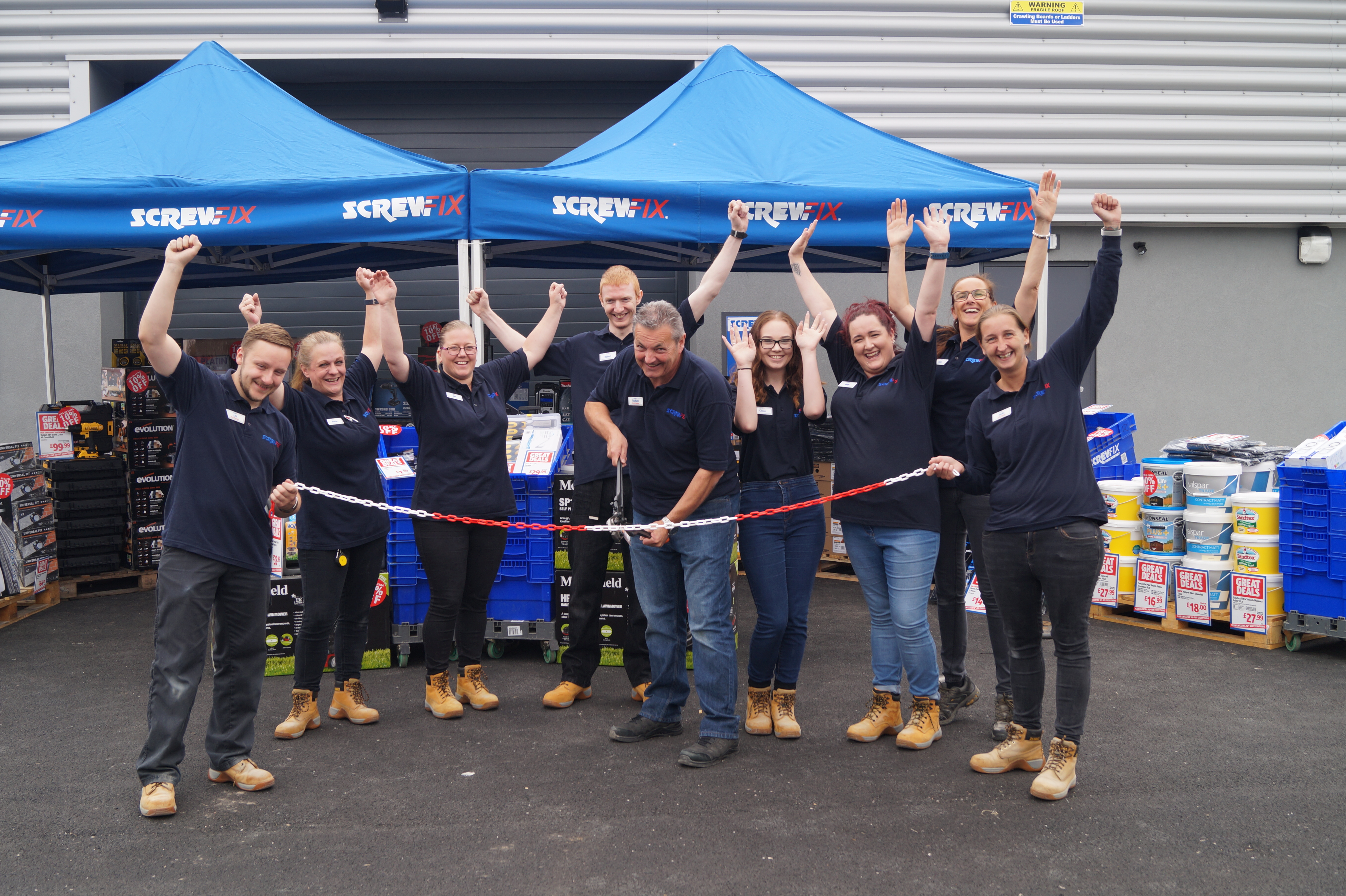 Thornabys’ First Screwfix Store is Declared a Runaway Success