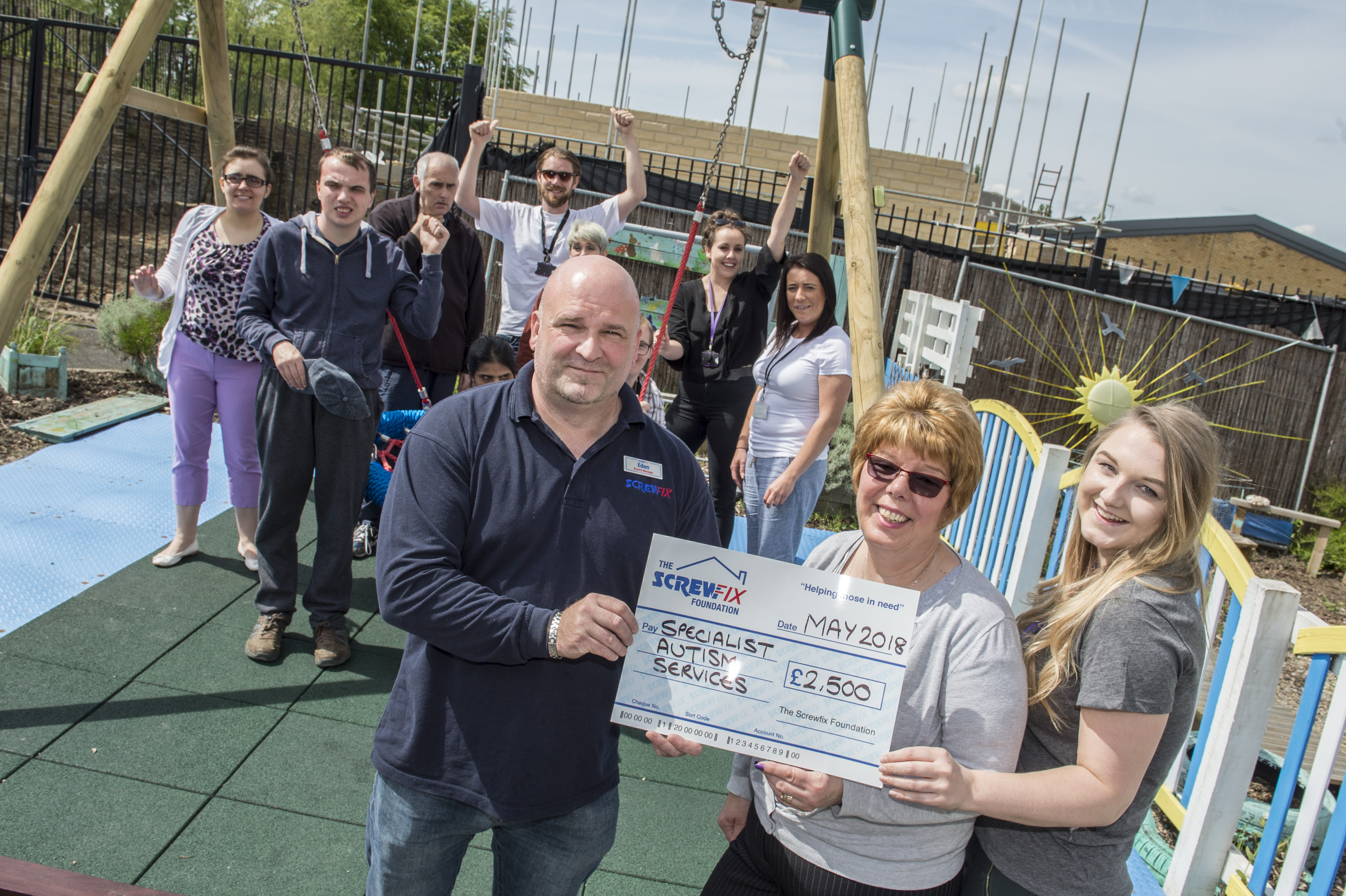 Specialist Austism service charity, Shipley gets a helping hand from the Screwfix Foundation