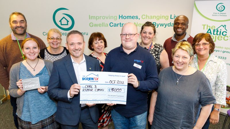 Care and Repair gets a helping hand from the Screwfix Foundation