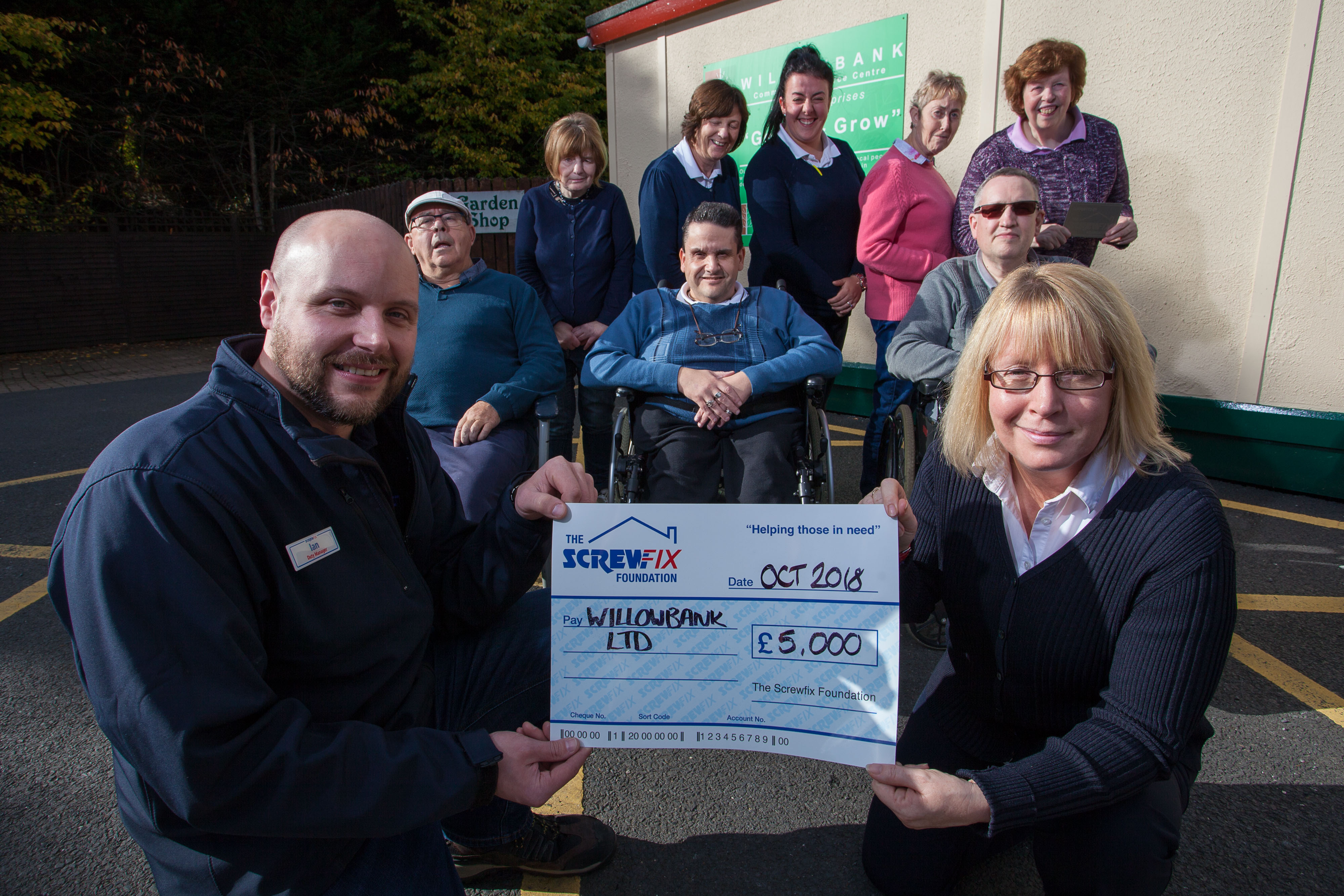 Willowbank gets a helping hand from the Screwfix Foundation