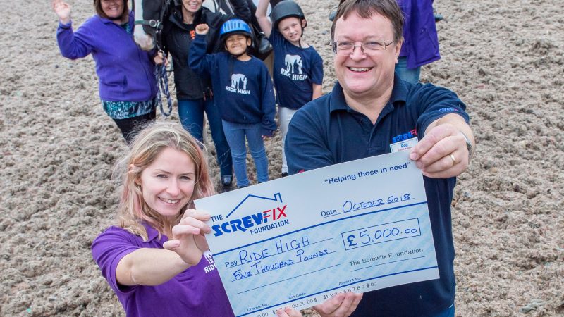 Ride High gets a helping hand from the Screwfix Foundation