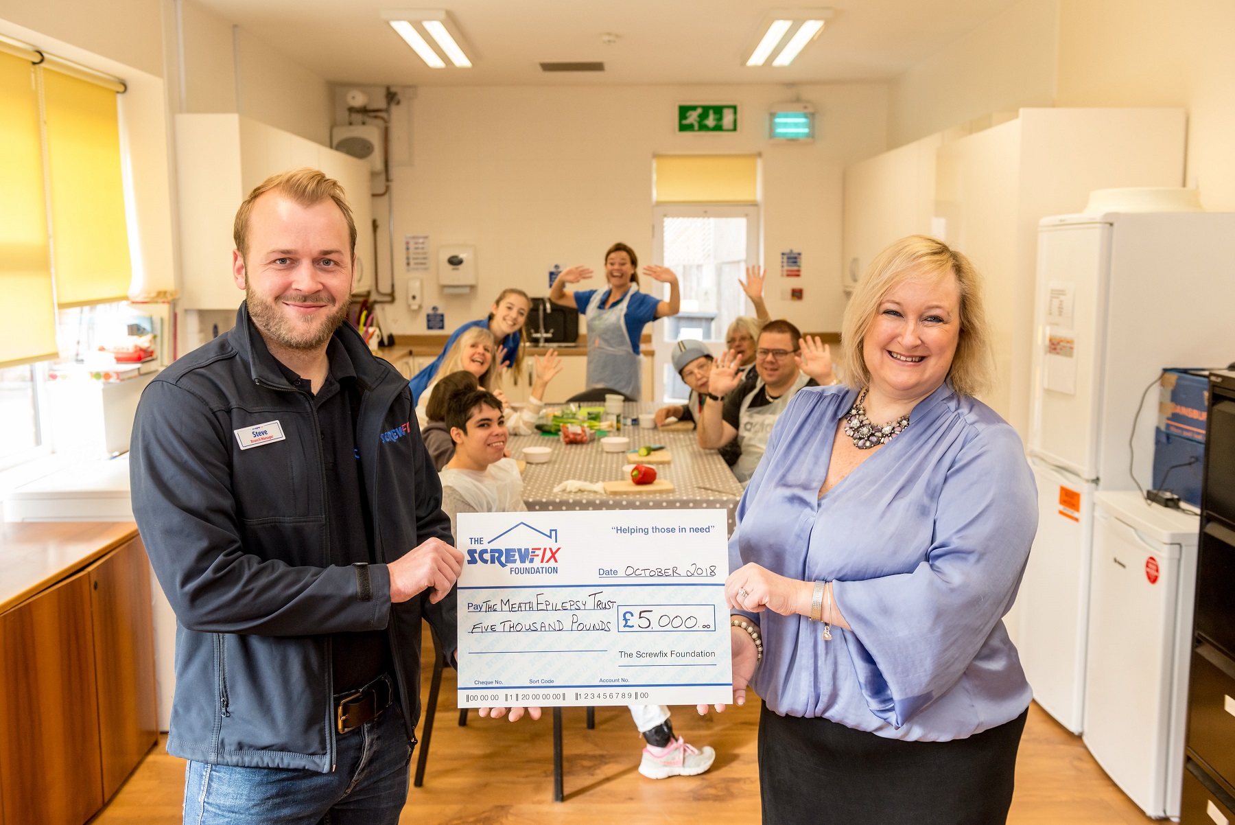The Meath Epilepsy charity gets a helping hand from the Screwfix Foundation