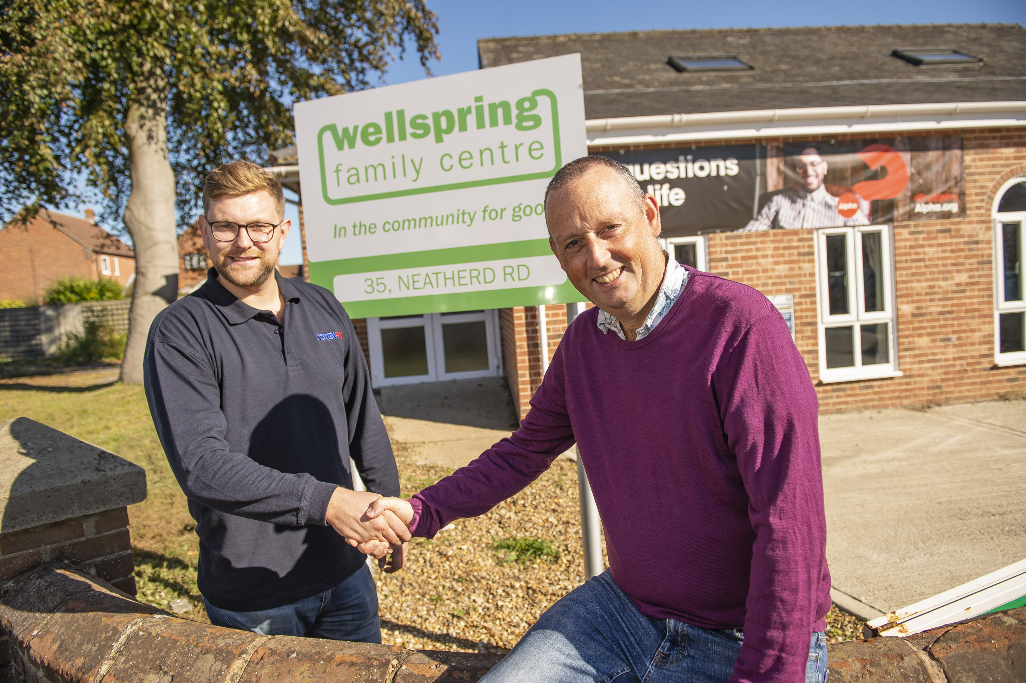 The Wellspring Family Centre gets a helping hand from the Screwfix Foundation