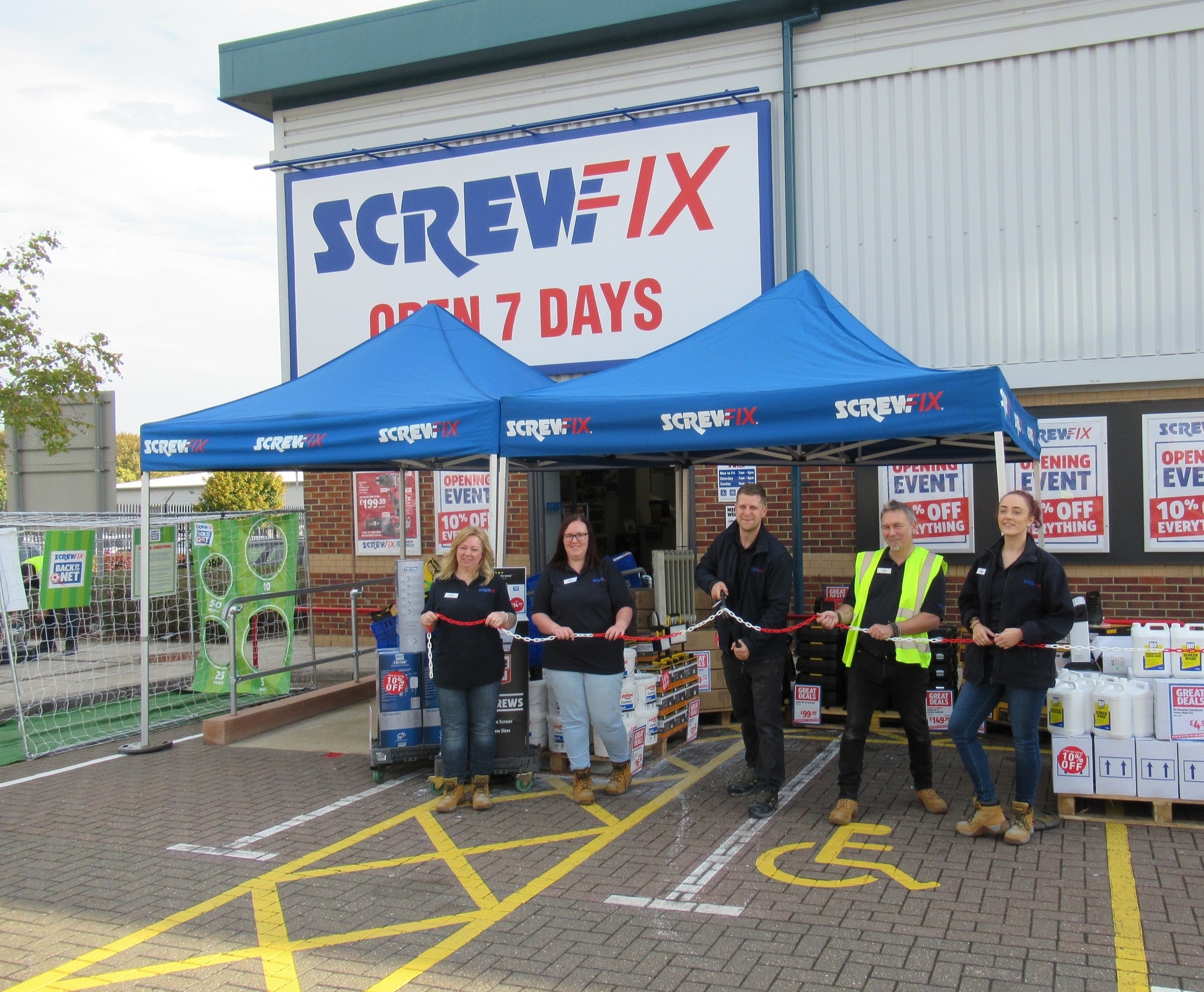 Swindon’s Third Screwfix store, is declared a runaway success