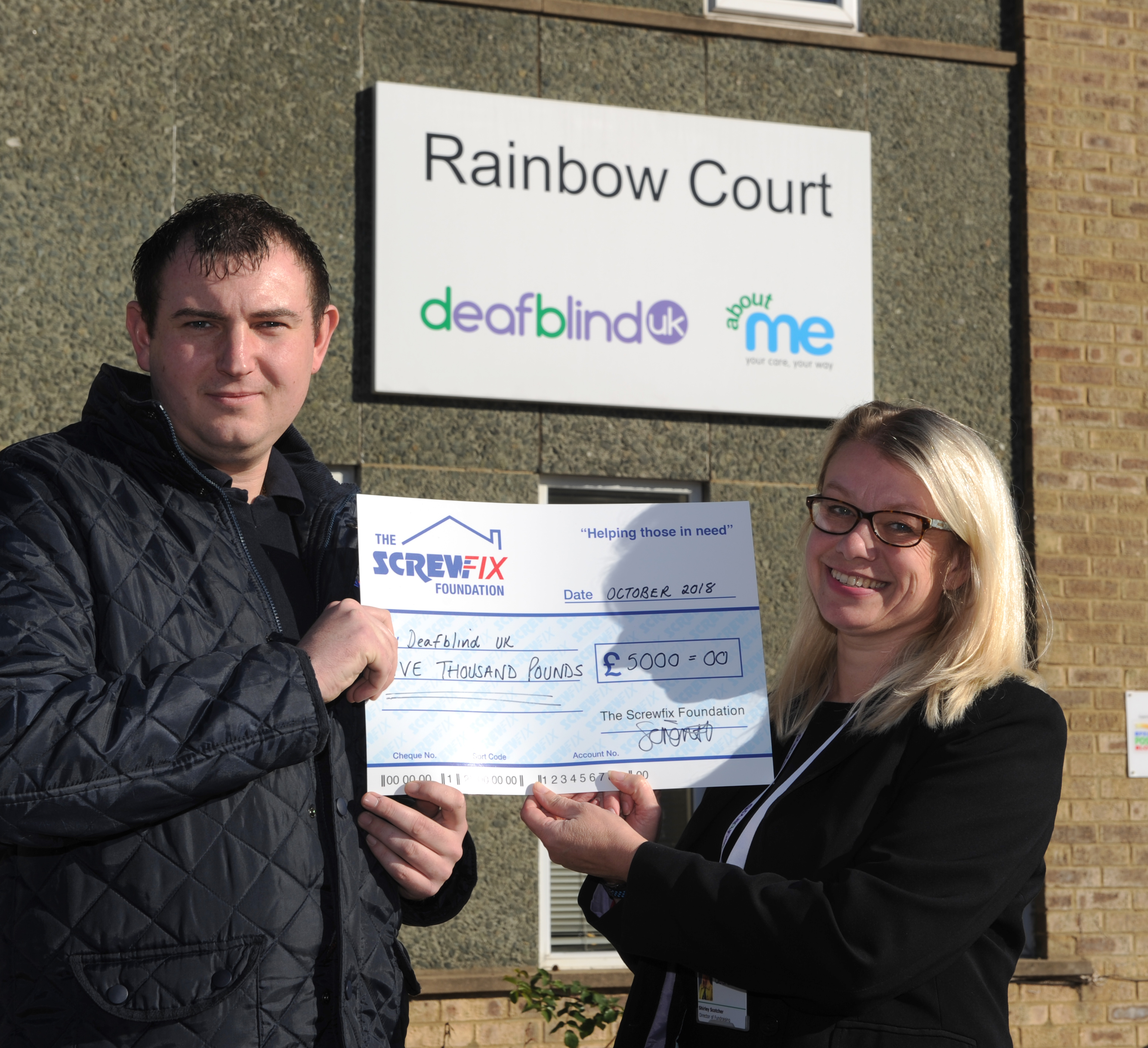 Deafblind UK charity gets a helping hand from the Screwfix Foundation
